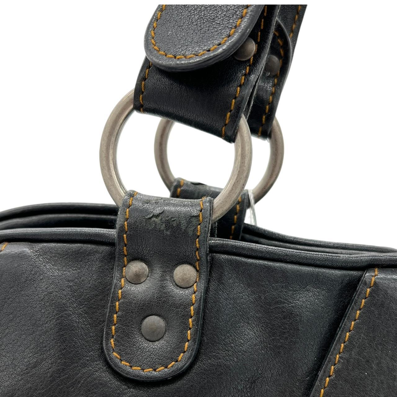 Christian Dior Black Leather Gaucho Saddle Shoulder Bag - Outfit Repeater