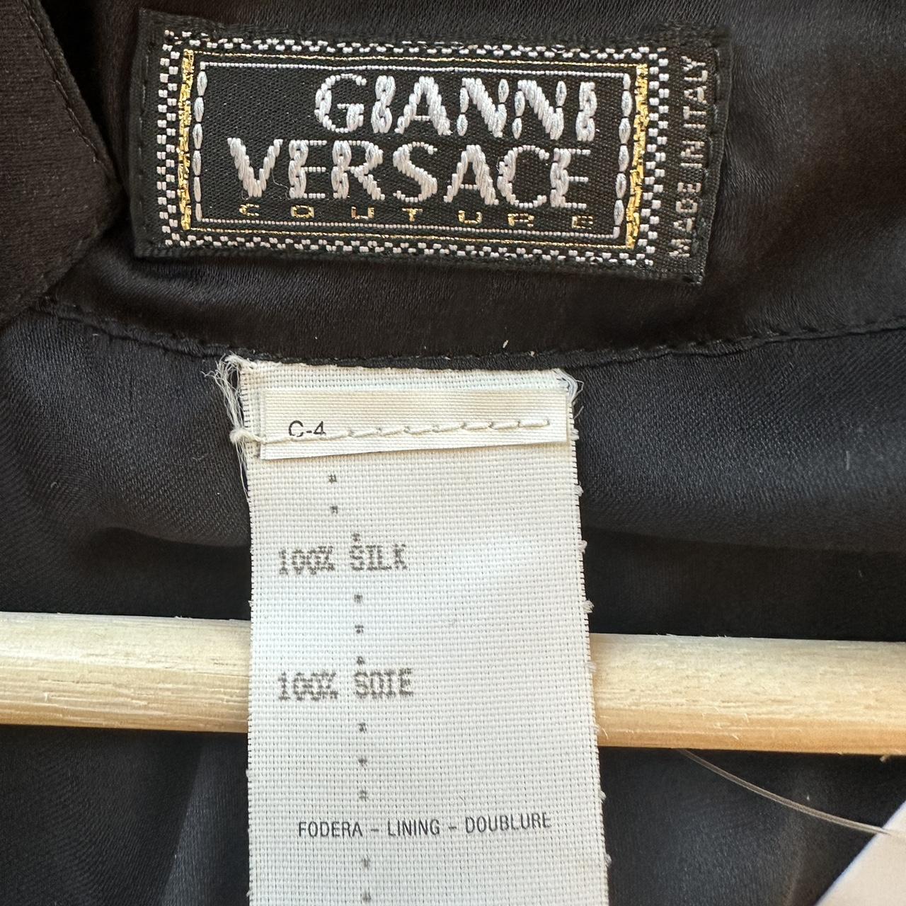 Gianni Versace Semi-Sheer Silk Blouse Top