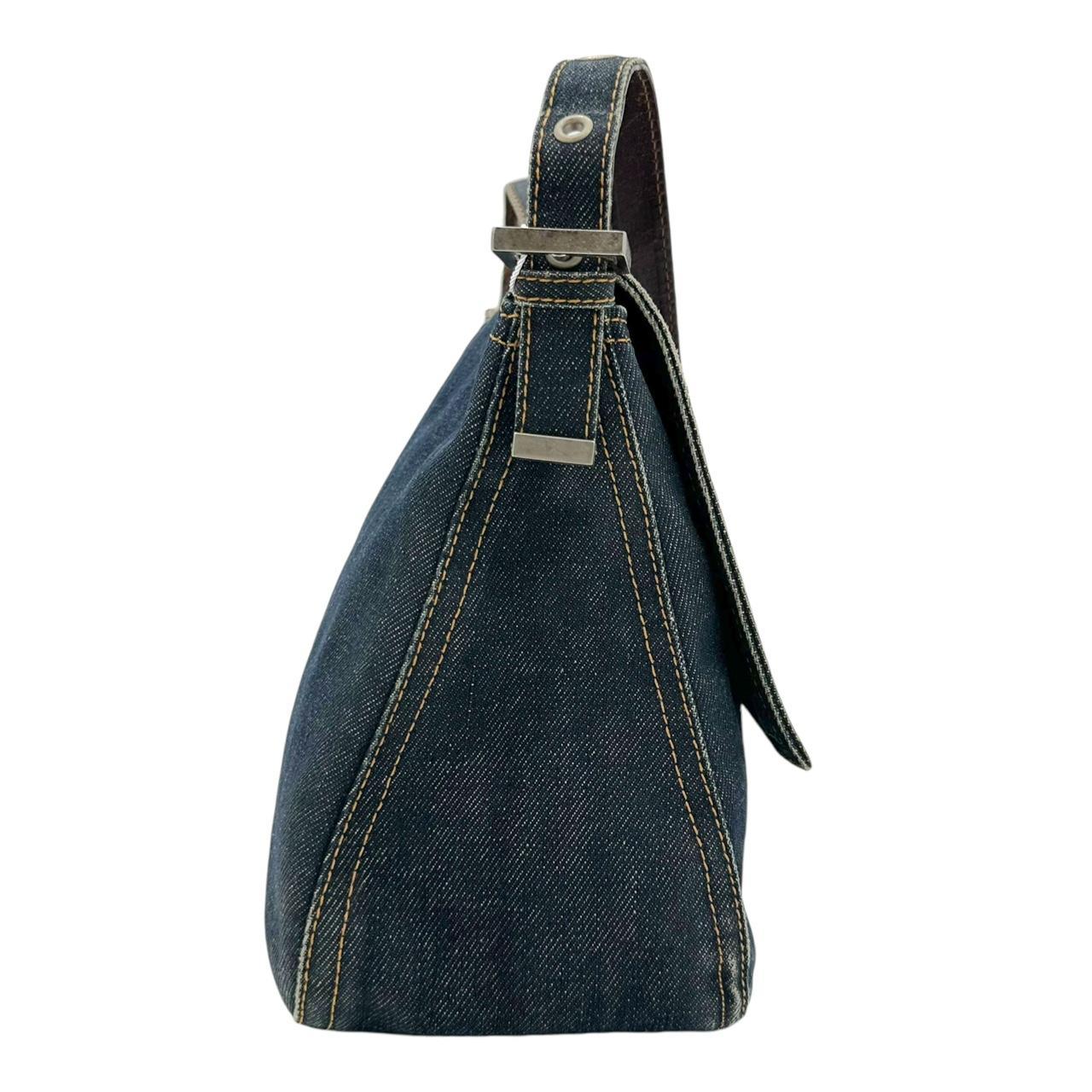 Fendi Dark Denim Mama Baguette Shoulder Bag