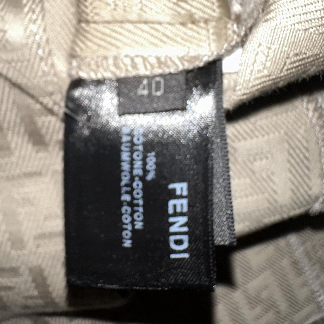 Fendi Tan Zucchino Monogram Midi Skirt