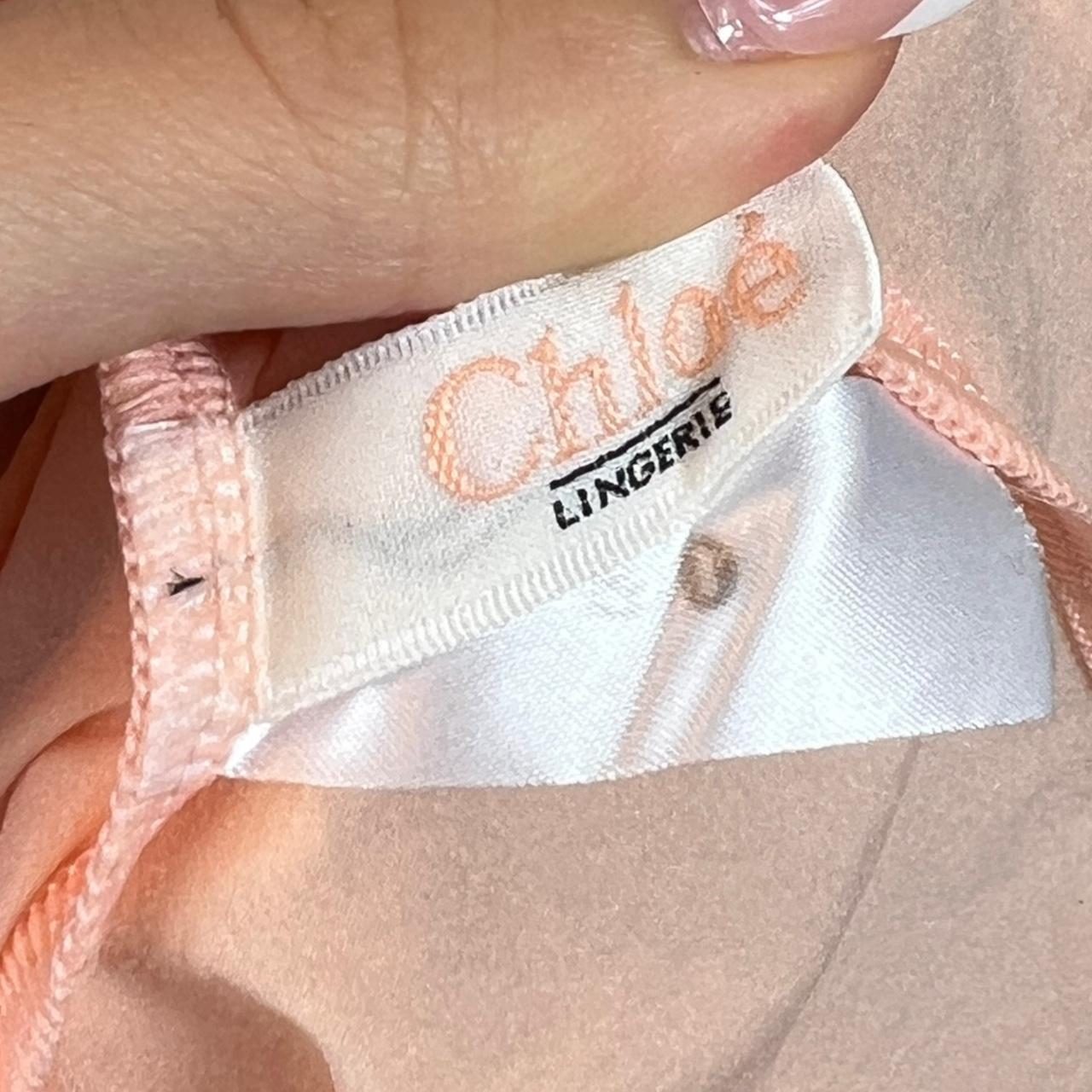 Chloé Semi-Sheer Pale Pink Tank with Black Trim - Outfit Repeater