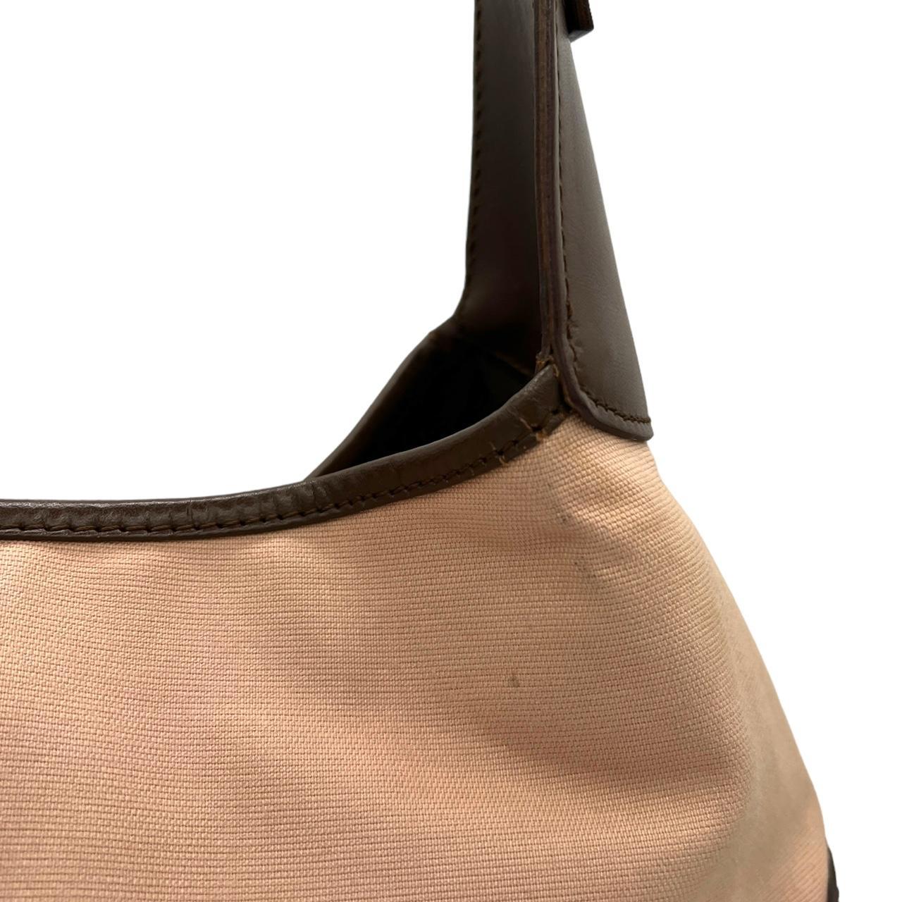 Gucci by Tom Ford Jackie Pink Brown Canvas Leather Bag