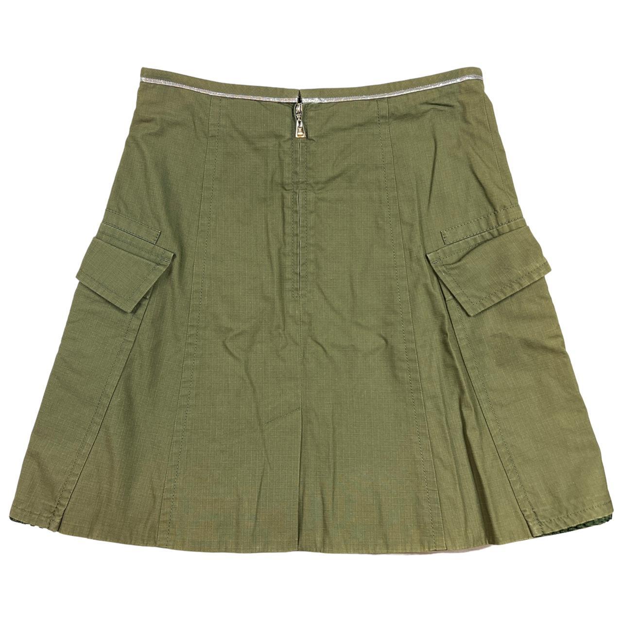 Louis Vuitton Khaki Green Cargo Pocket Midi Skirt - Outfit Repeater