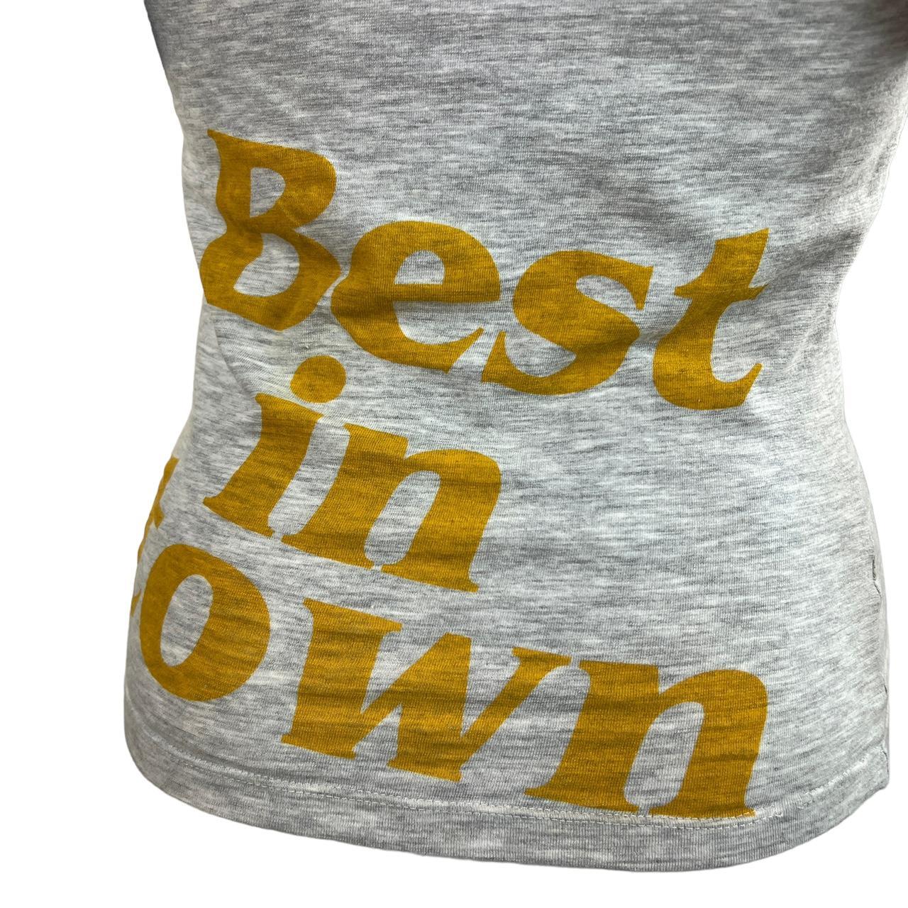 Dolce & Gabbana 'Best in Town' Flutter Sleeve Graphic T-Shirt - Outfit Repeater