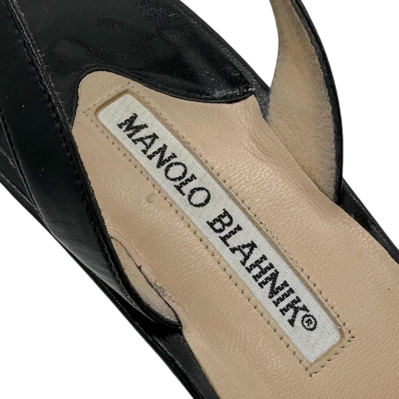 Manolo Blahnik Ponyhair Strappy Slingback Kitten Heels - Outfit Repeater