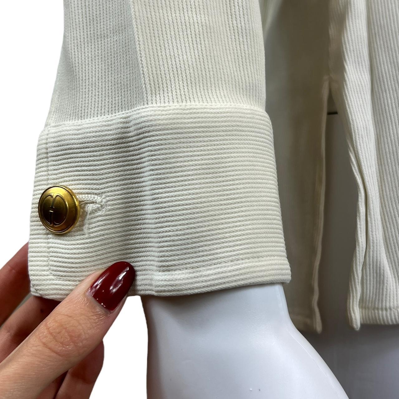 Gucci By Tom Ford S/S 1994 Cream Button Up Shirt Jacket - Outfit Repeater