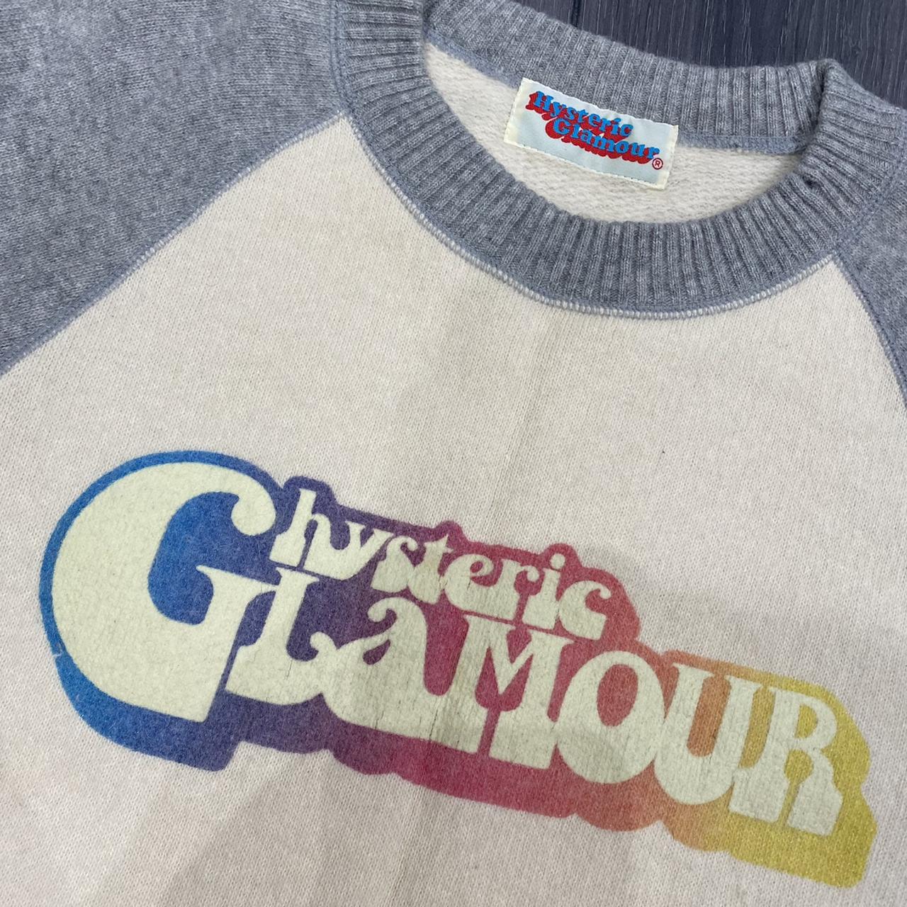 Hysteric Glamour Rainbow Logo Spell Out Knit Baseball Style Sweater - Outfit Repeater