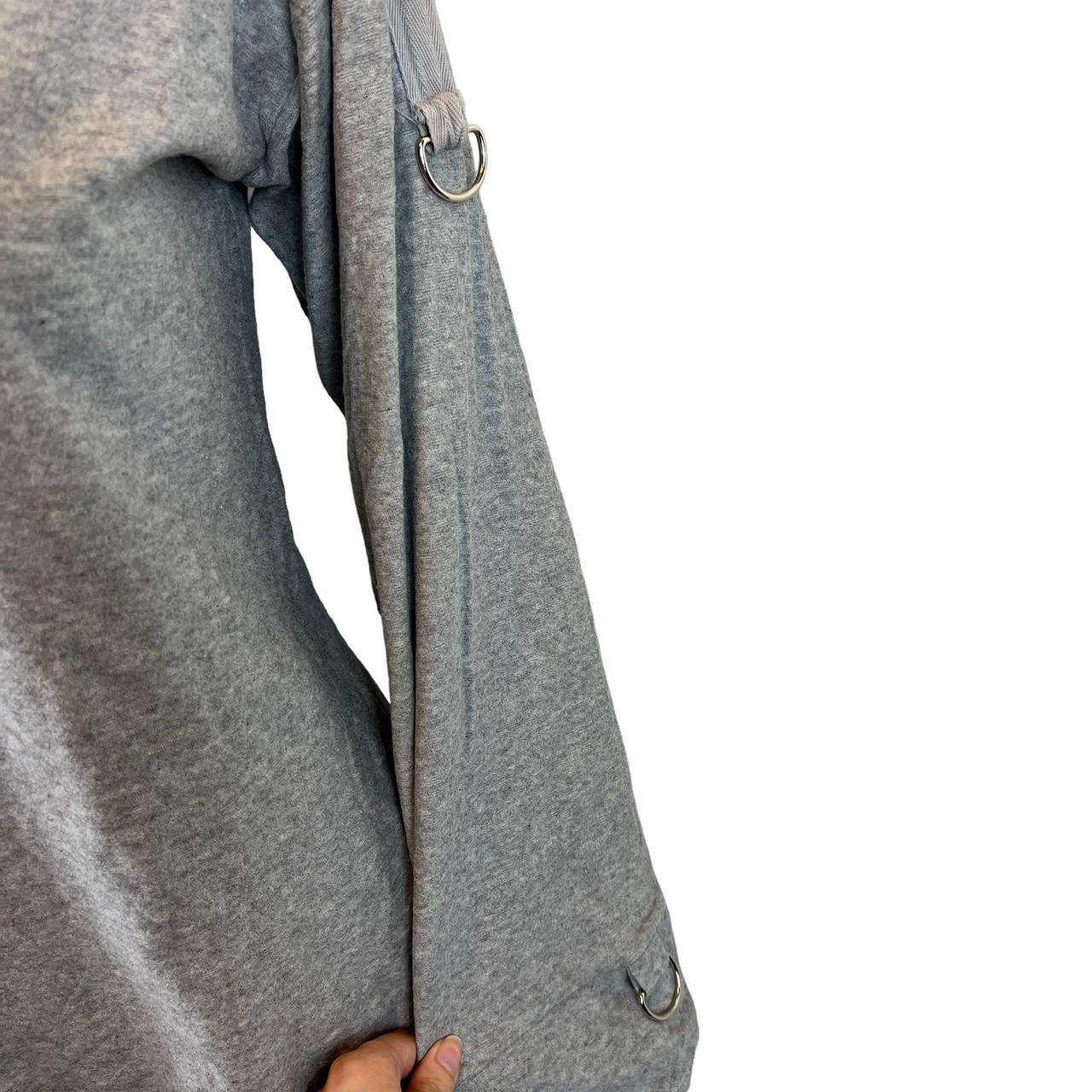 Dolce & Gabbana Gray Off The Shoulder Bell Sleeve Top - Outfit Repeater