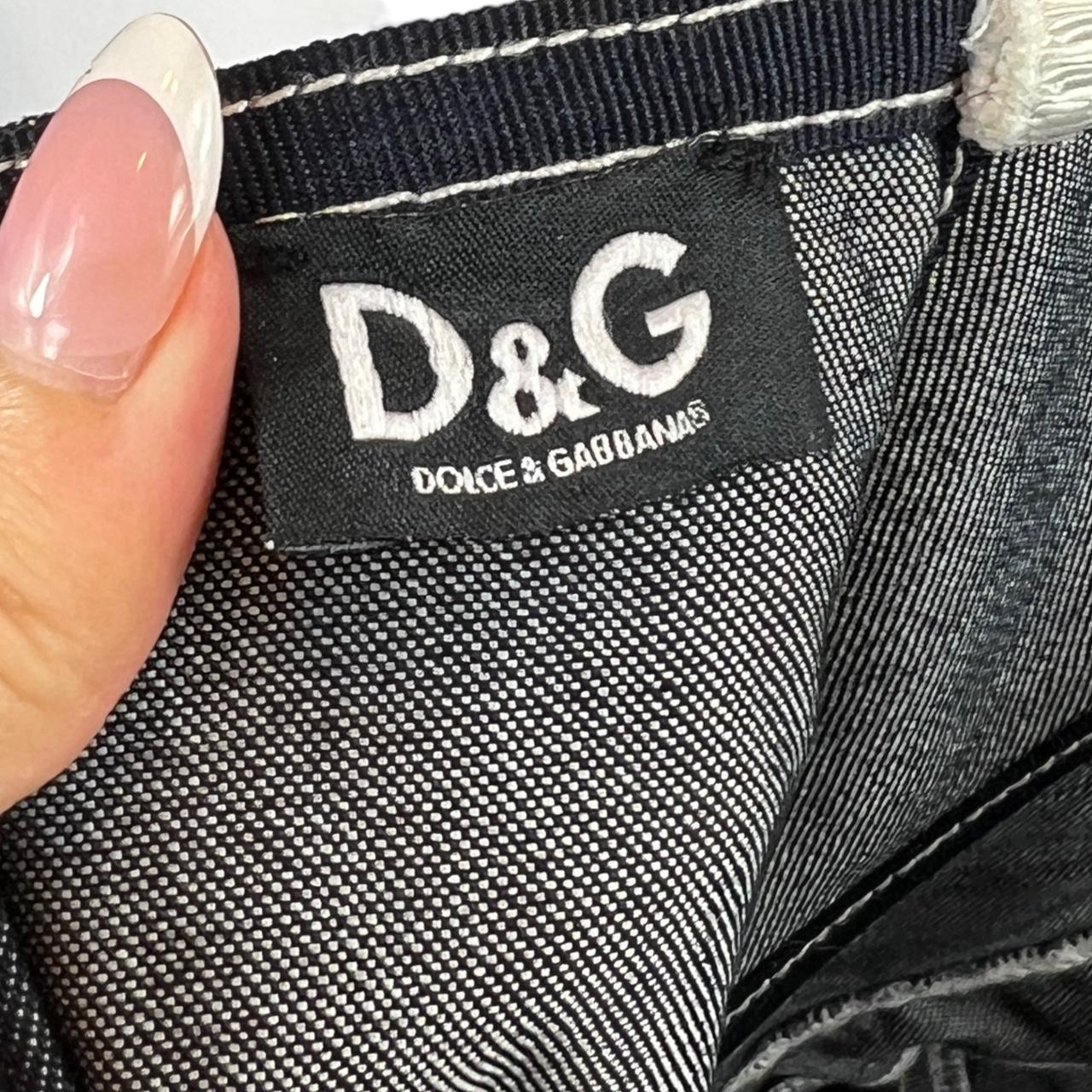 Dolce & Gabbana Dark Denim Lace Up Midi Dress