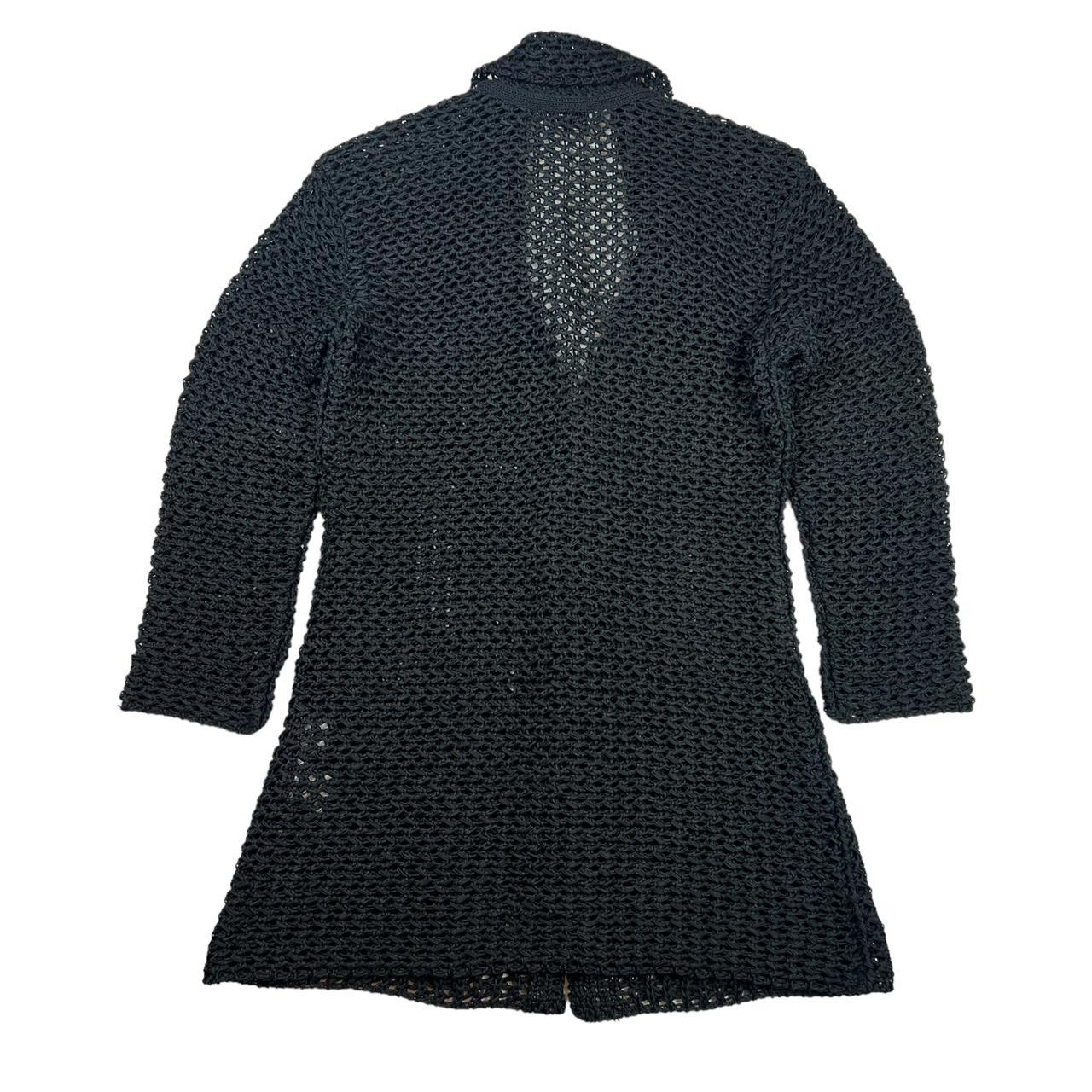 Issey Miyake Black Woven Longline Blazer-Style Jacket / Cardigan - Outfit Repeater