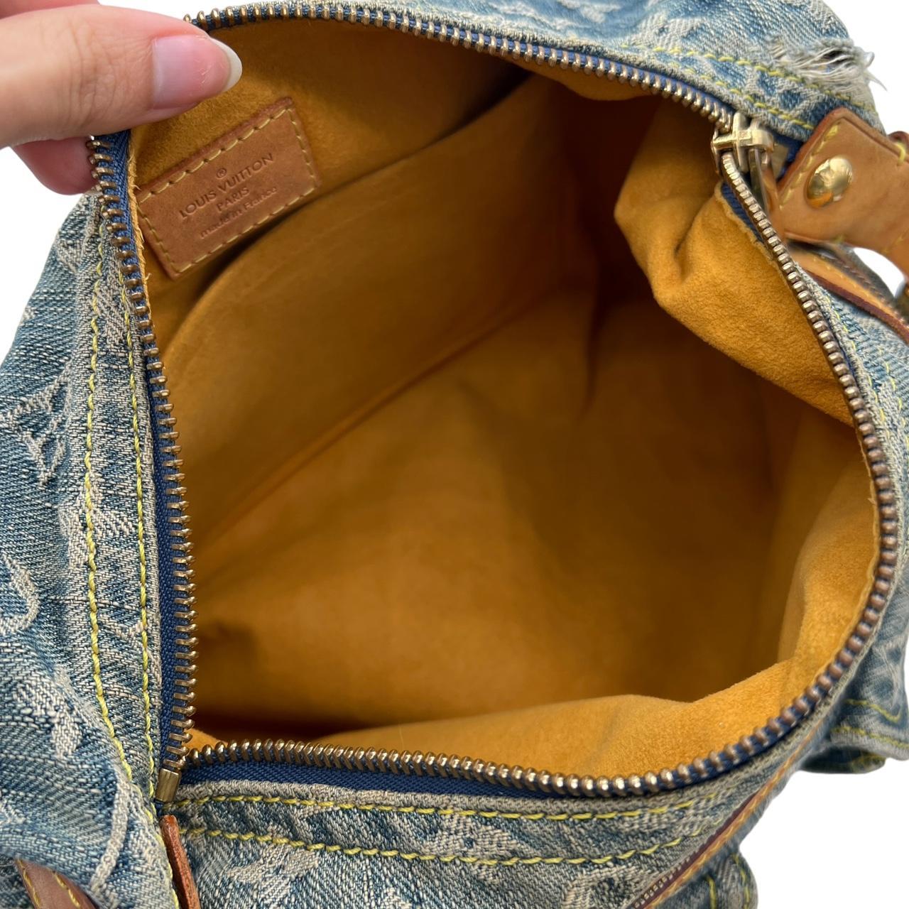 Louis Vuitton Denim Baggy PM Shoulder Bag Blue