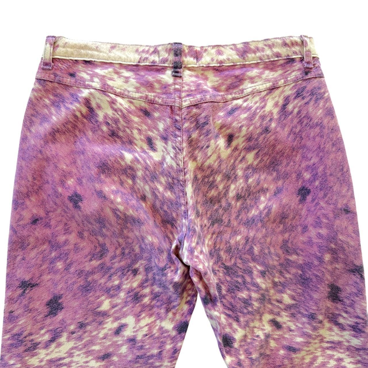 Roberto Cavalli Purple Printed Jeans