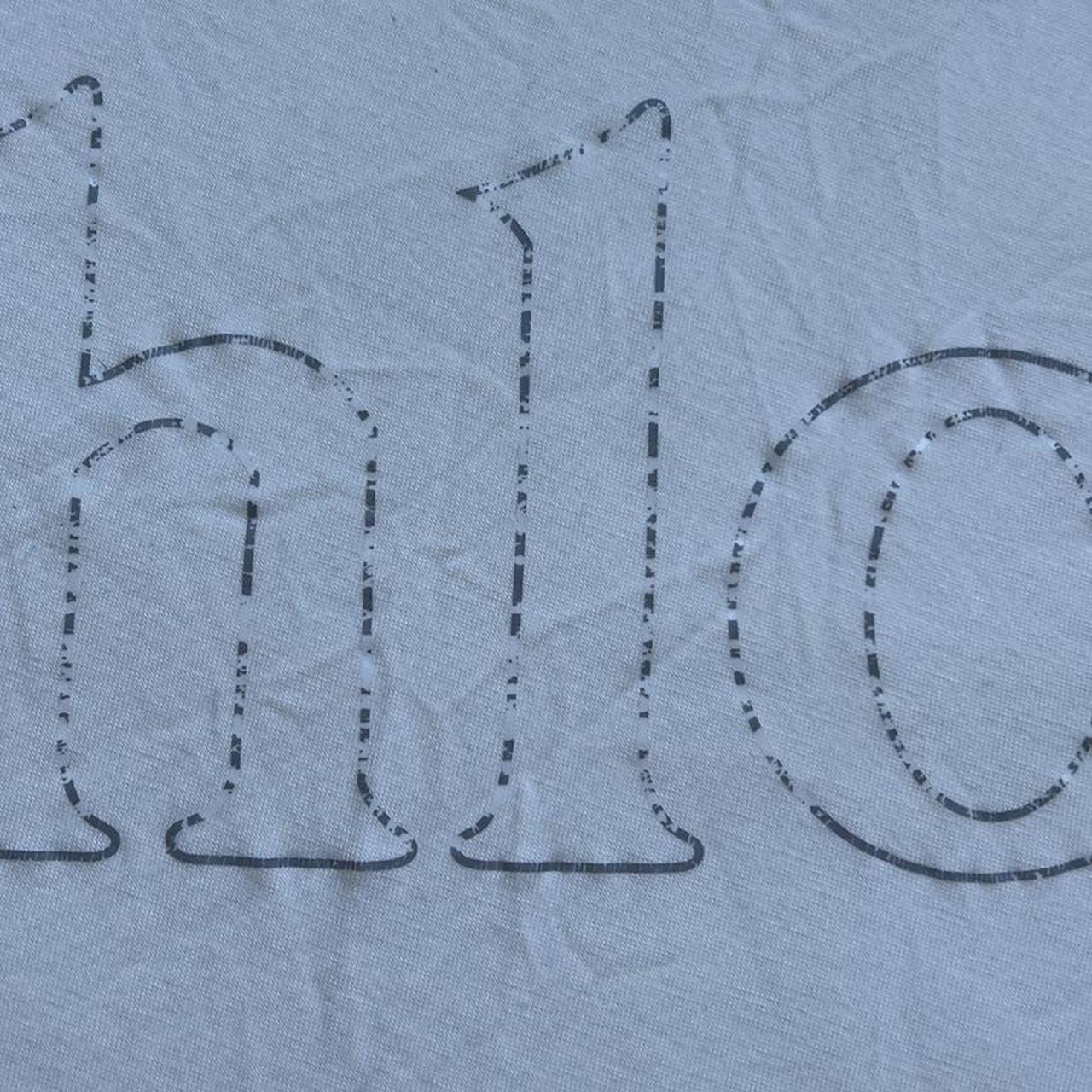 Chloé by Stella McCartney White and Silver Spell-Out Logo Tank Dress - Outfit Repeater