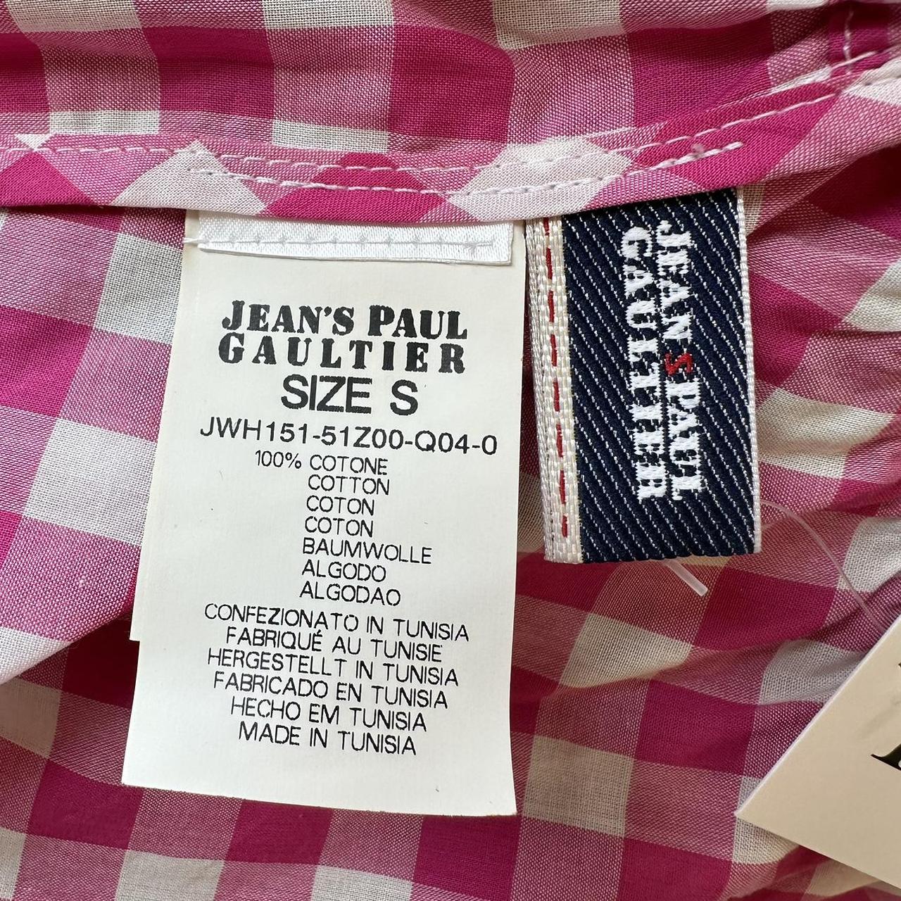 Jean Paul Gaultier Jeans Pink Gingham Backless Blouse Top - Outfit Repeater