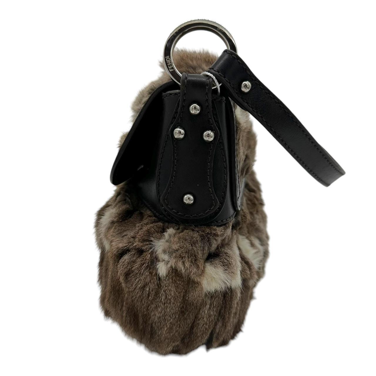 Fendi Rabbit Fur Mini Chef Shoulder Bag - Outfit Repeater
