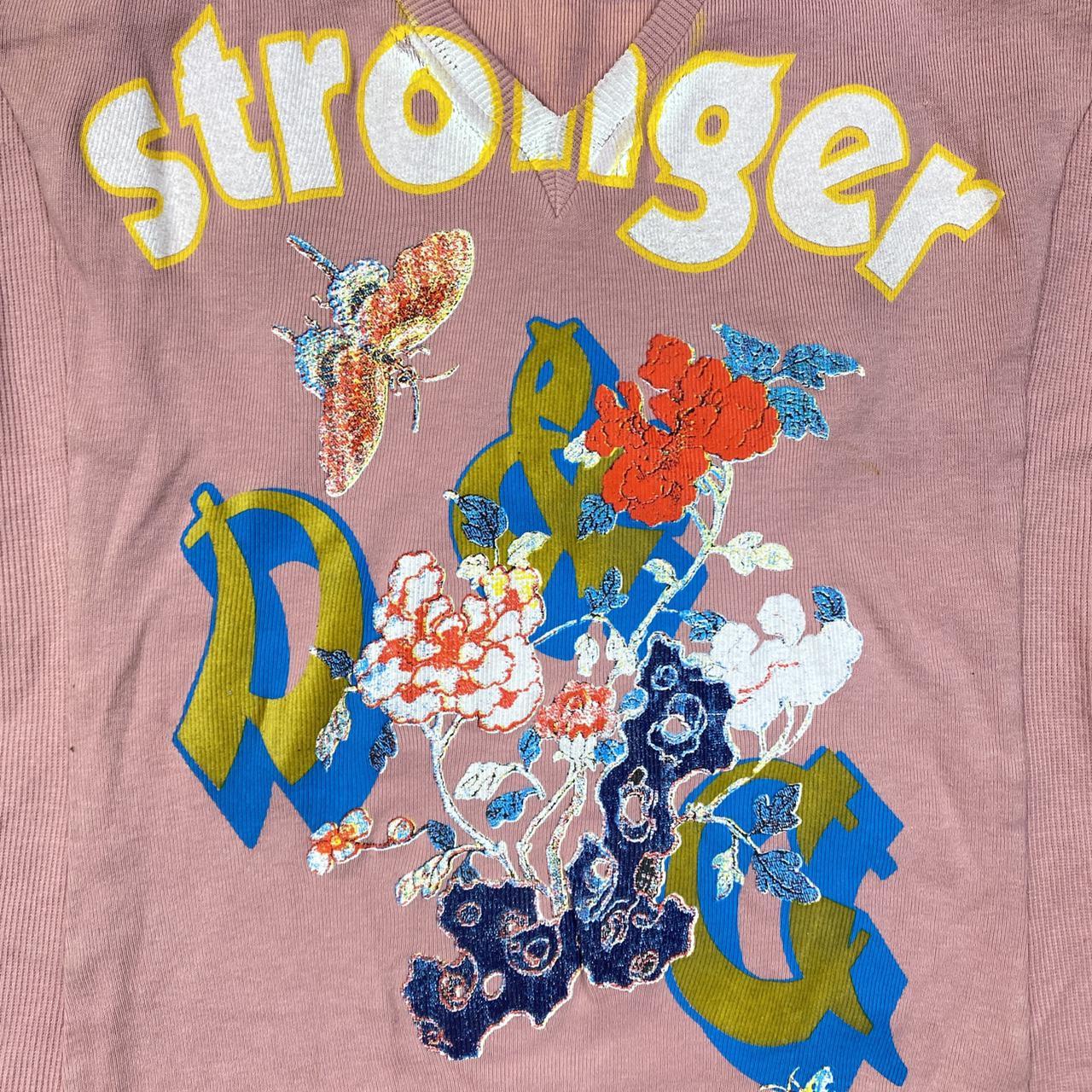 Dolce & Gabbana D&G "My Favorite T-Shirt" Pink Screen Printed Logo Graphic V-Neck Tank - Outfit Repeater