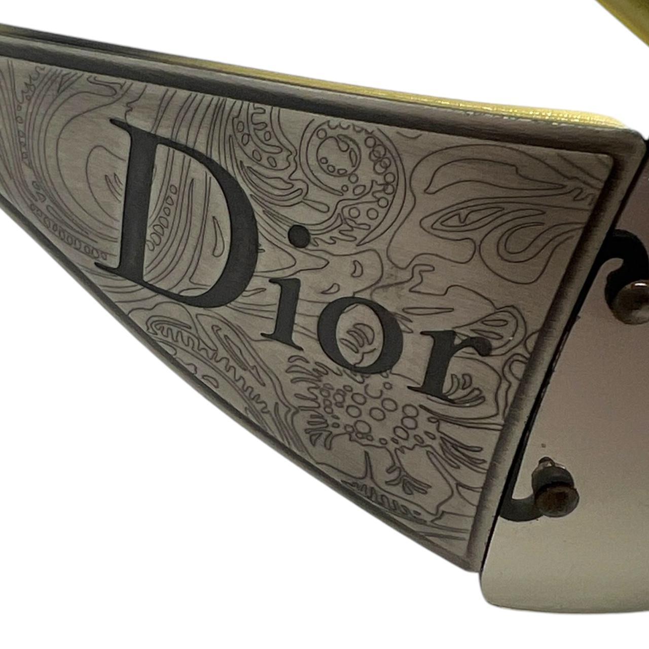 Christian Dior Western Engraved Shield Sunglasses - Outfit Repeater