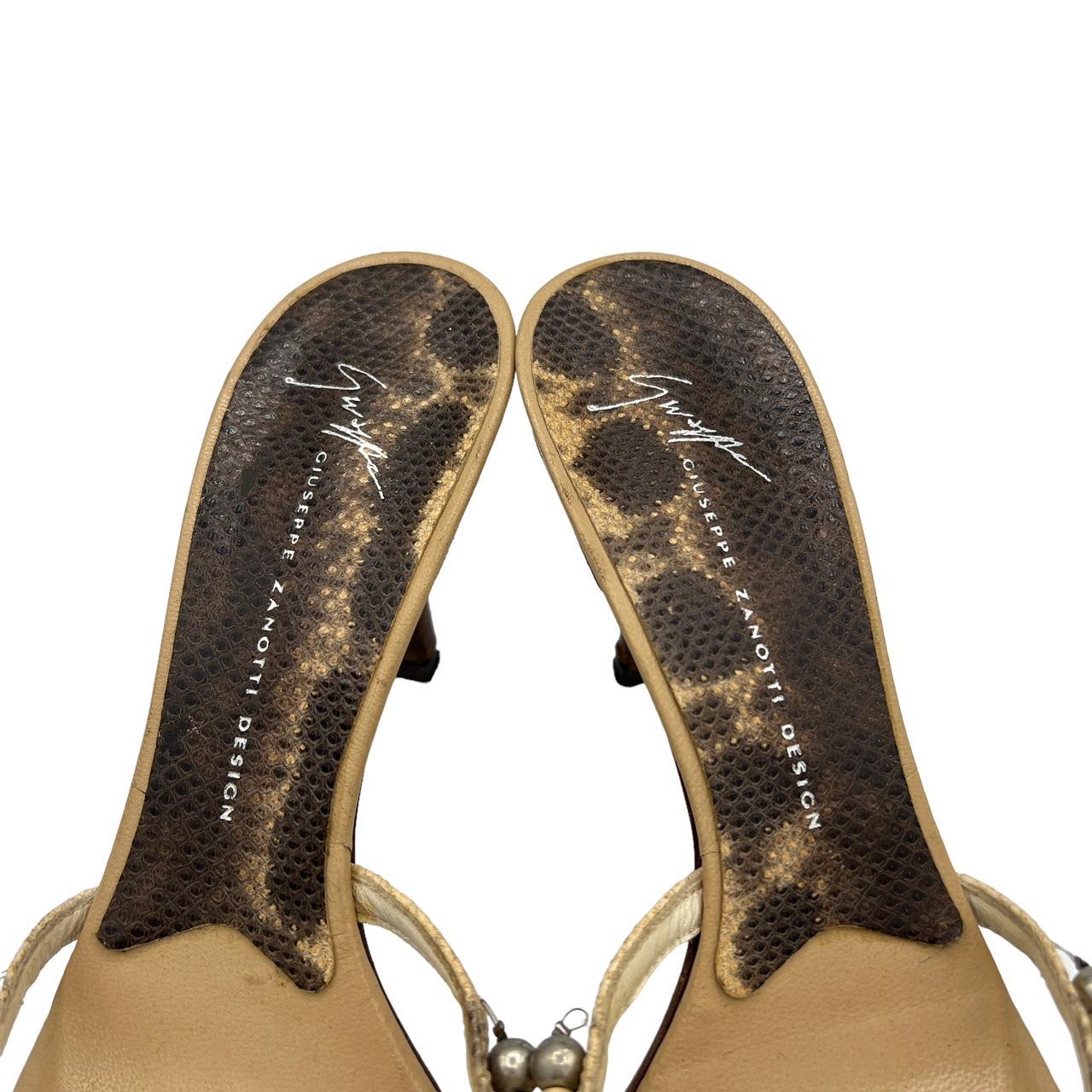 Giuseppe Zanotti Python Beaded Mule Sandal Heels - Outfit Repeater