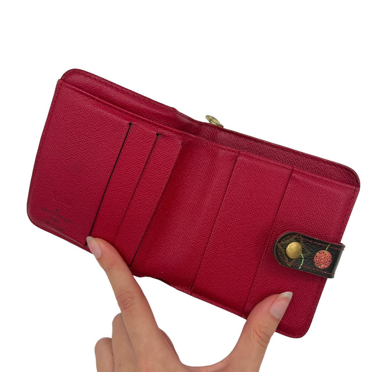 Louis Vuitton Compact Wallet Cherry Monogram Coated Canvas
