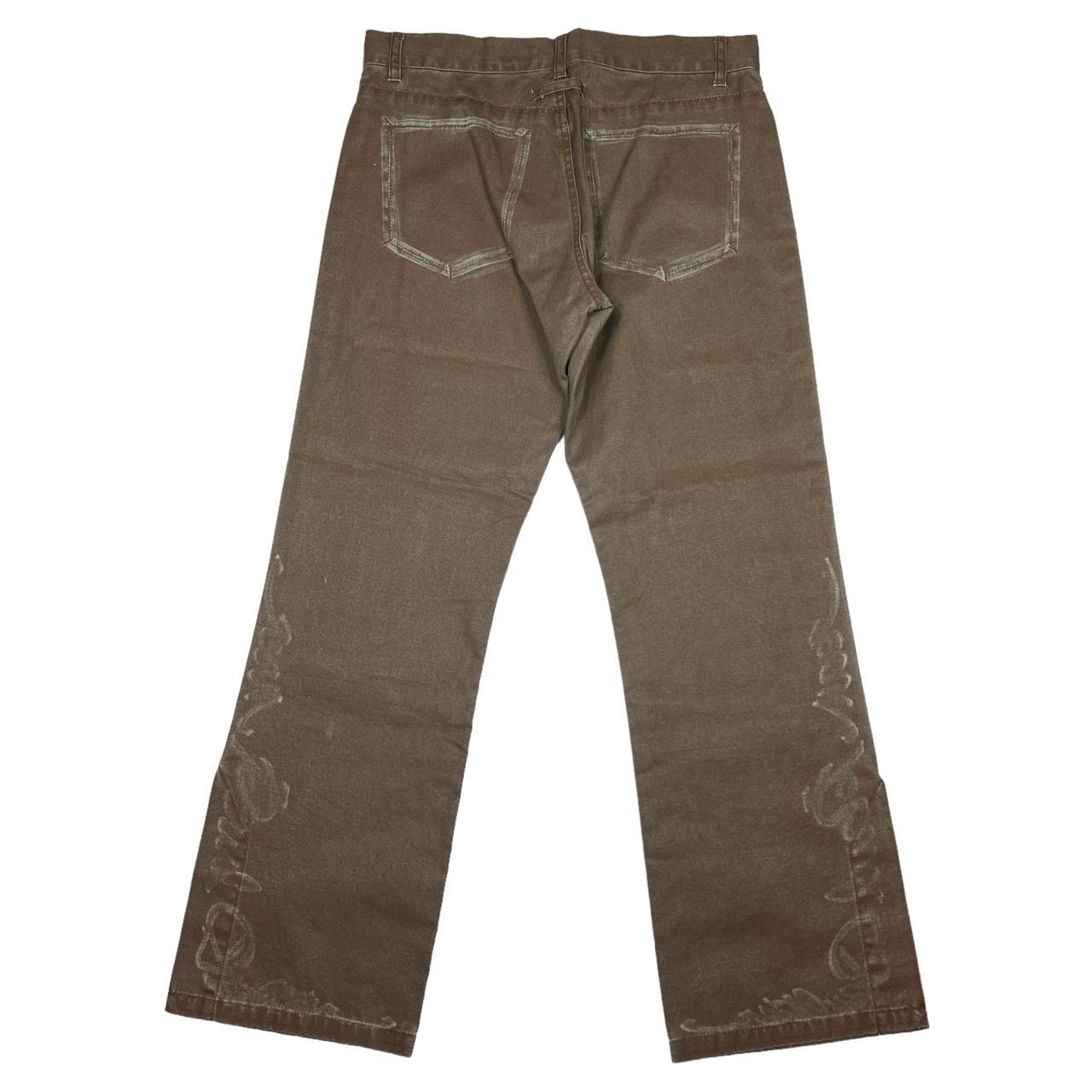 Jean-Paul Gaultier Brown Green Printed Jeans