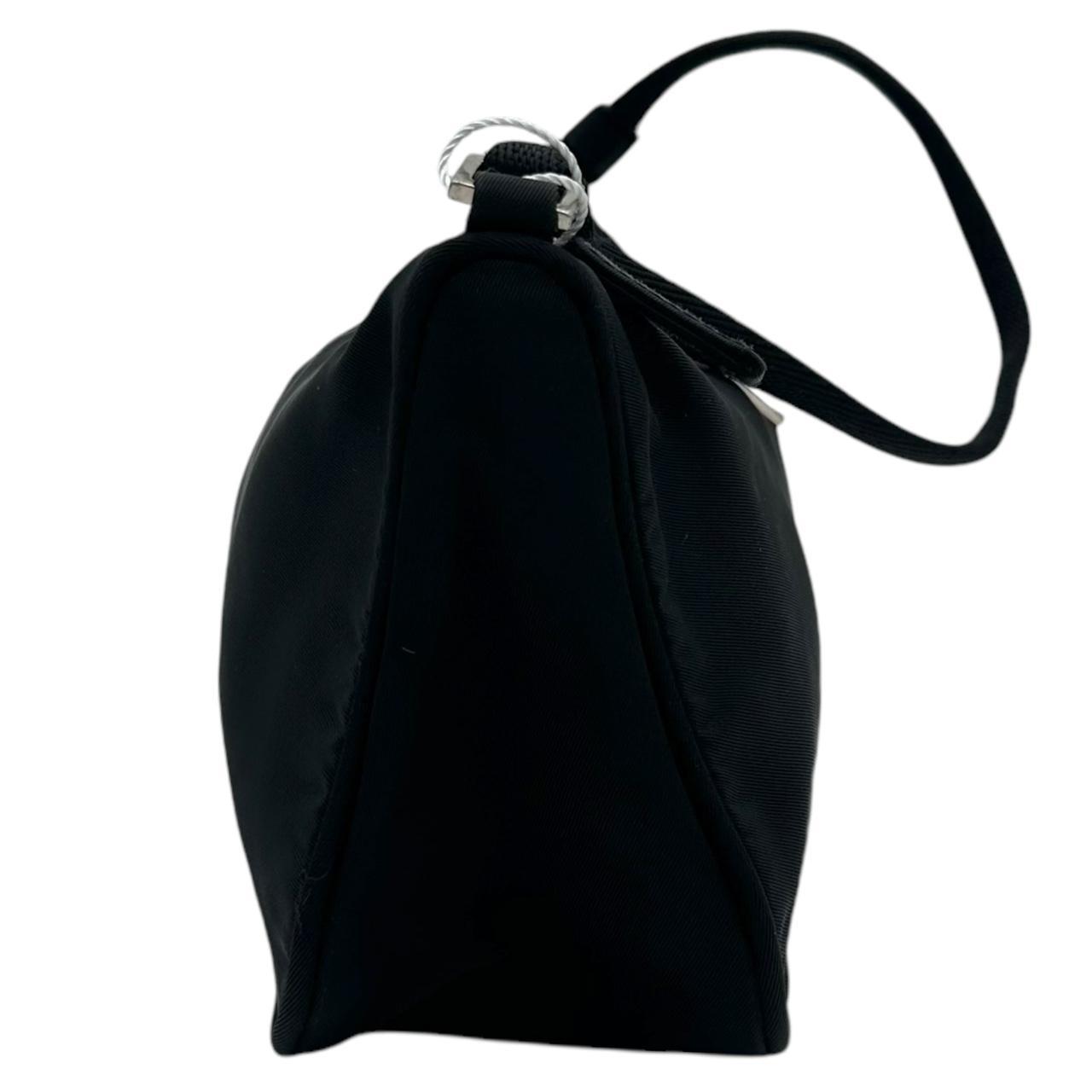 Prada Black Nylon Pochette Mini Shoulder Bag