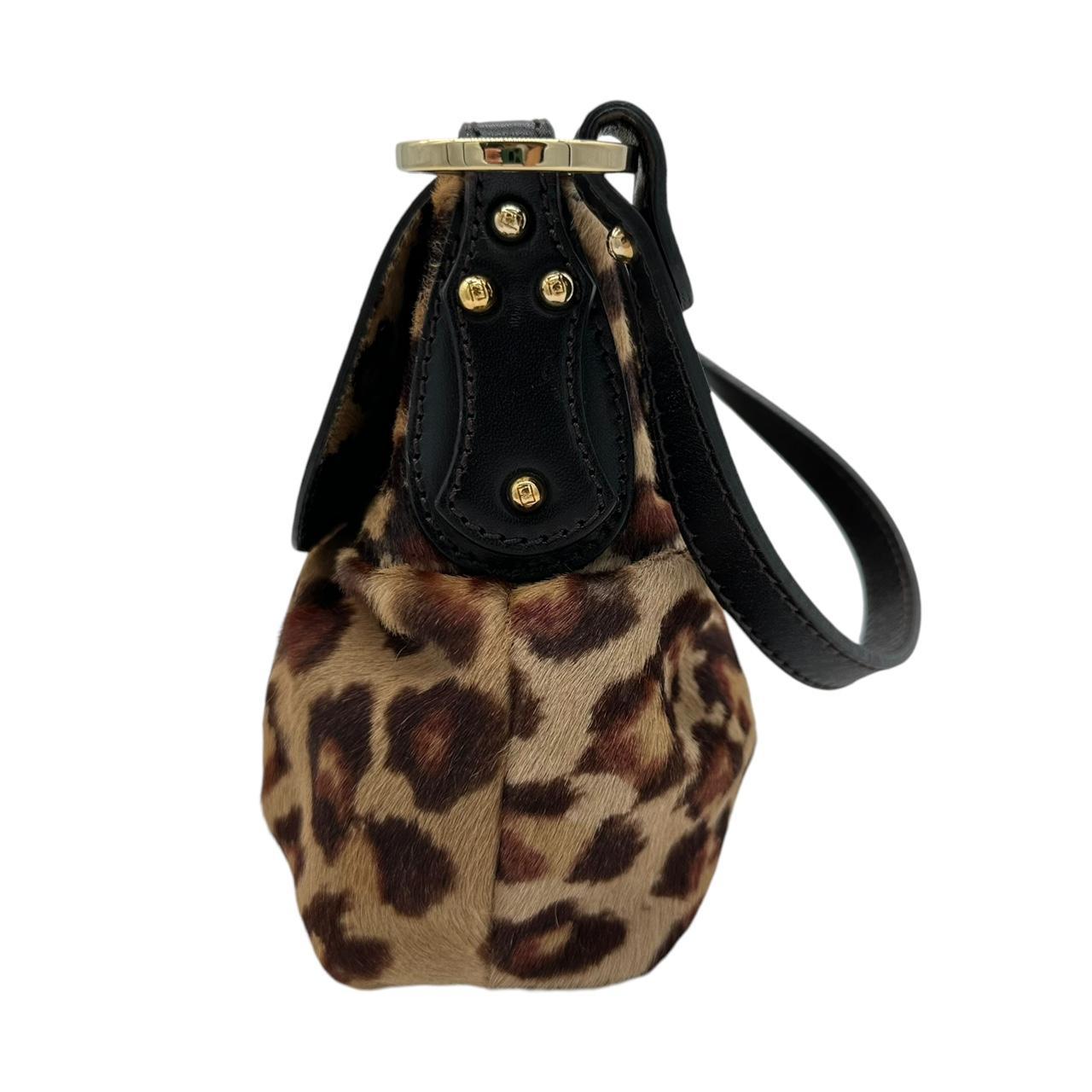 Fendi Chef Leopard Print Ponyhair Shoulder Bag - Outfit Repeater