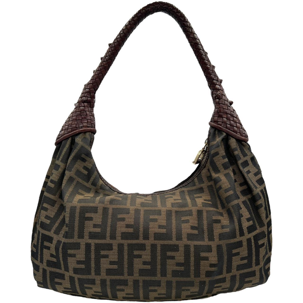 Fendi Spy Shoulder Bag Brown Monogram Zucca