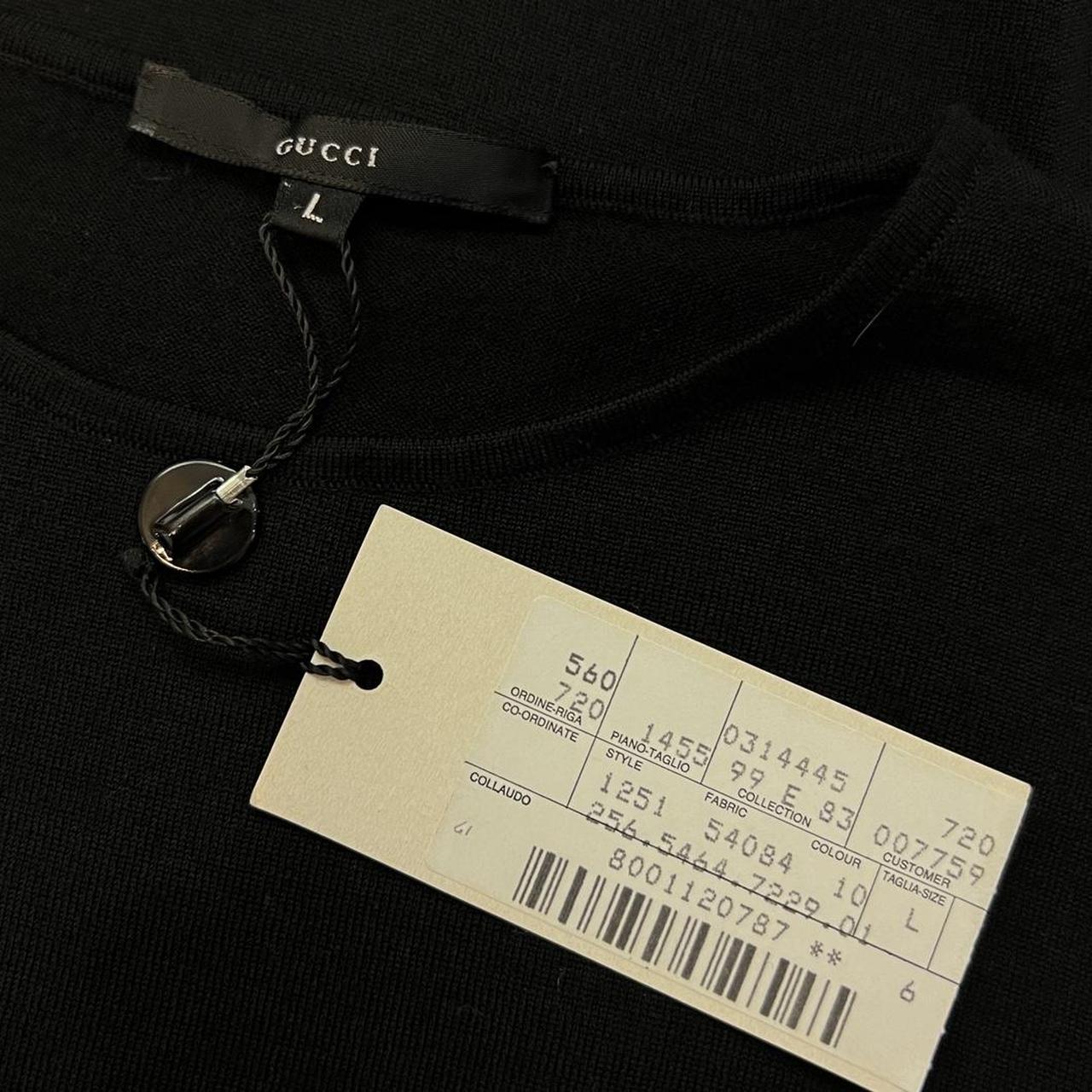 Gucci By Tom Ford F/W 1999 Black Wool Knit T-Shirt / Tank - Outfit Repeater