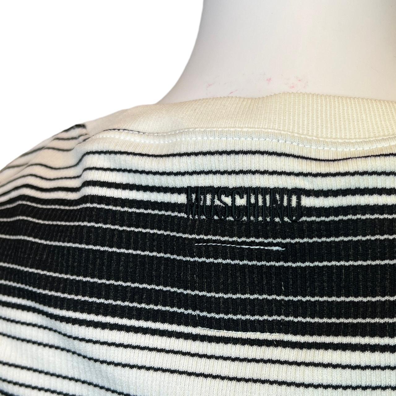 Moschino Jeans Black and White Striped Tank Top - Outfit Repeater