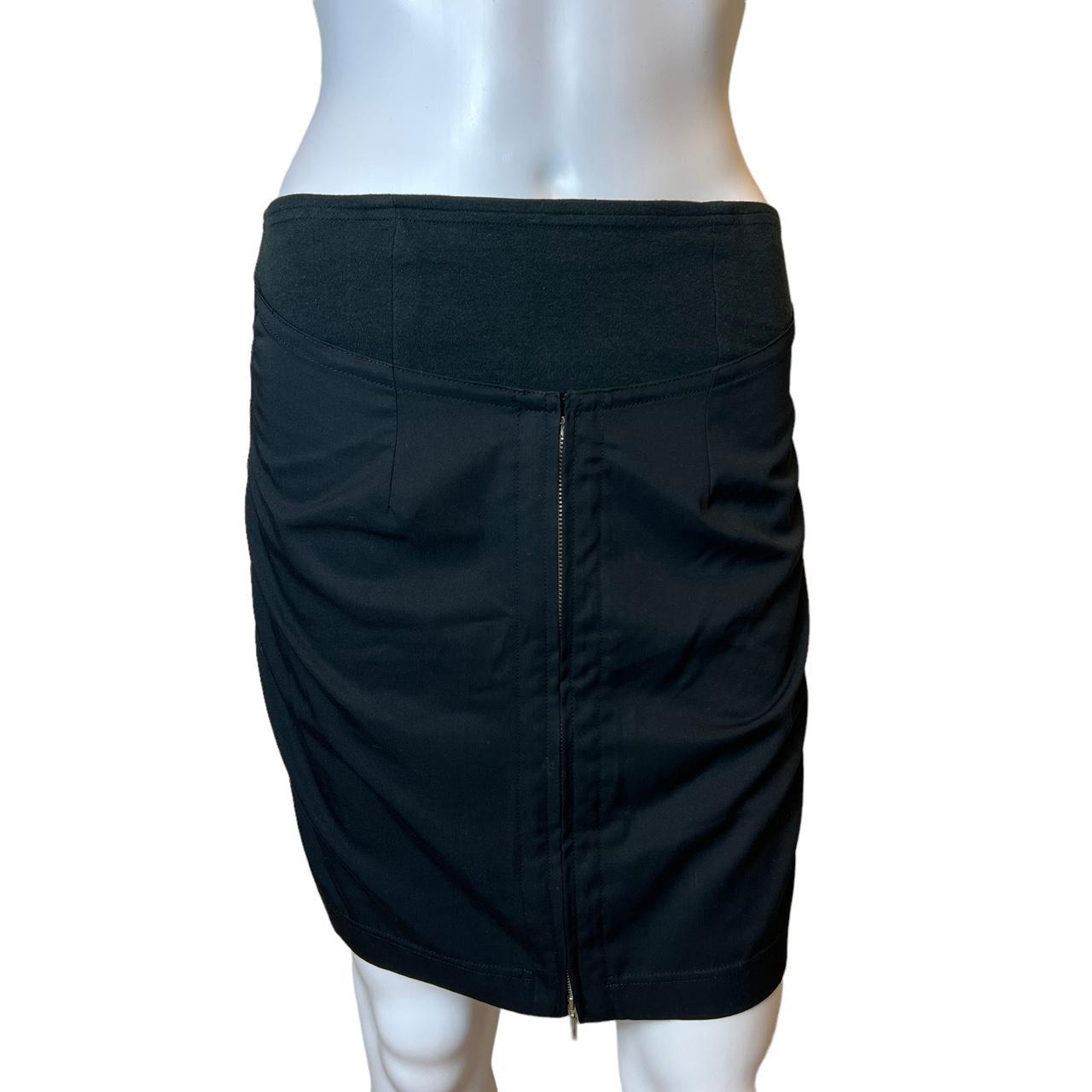 Gaultier Junior By Jean-Paul Gaultier Black Convertible Zip Front Layered Mini Skirt