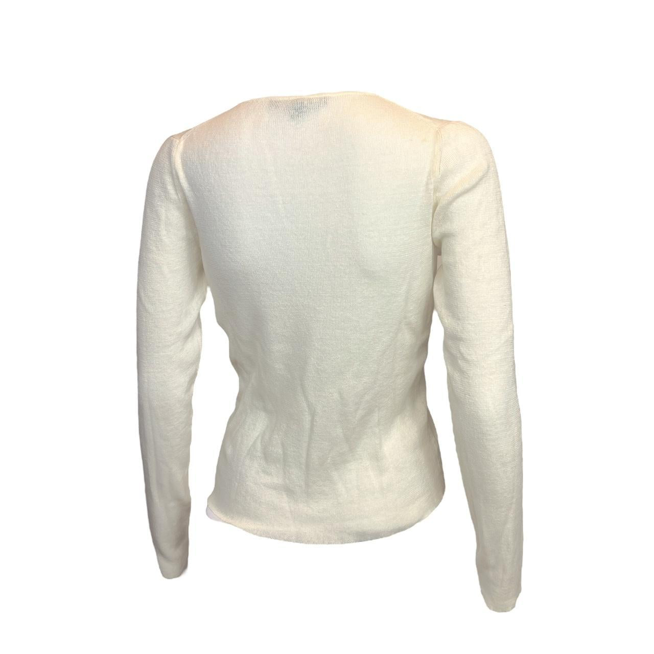 Gucci By Tom Ford S/S 2000 Semi-Sheer Linen Longsleeve Top - Outfit Repeater