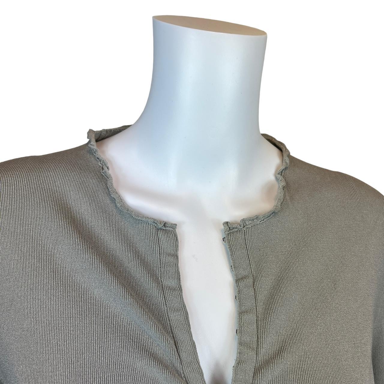 Gucci by Tom Ford Gray Silk Knit Cardigan - Outfit Repeater