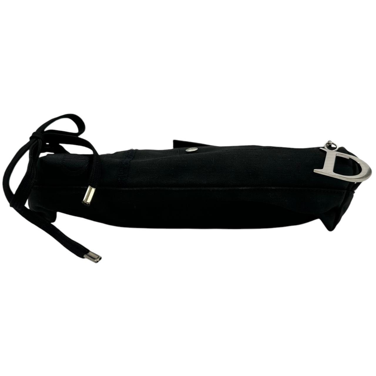 Christian Dior Black Canvas Mini Shoulder Bag