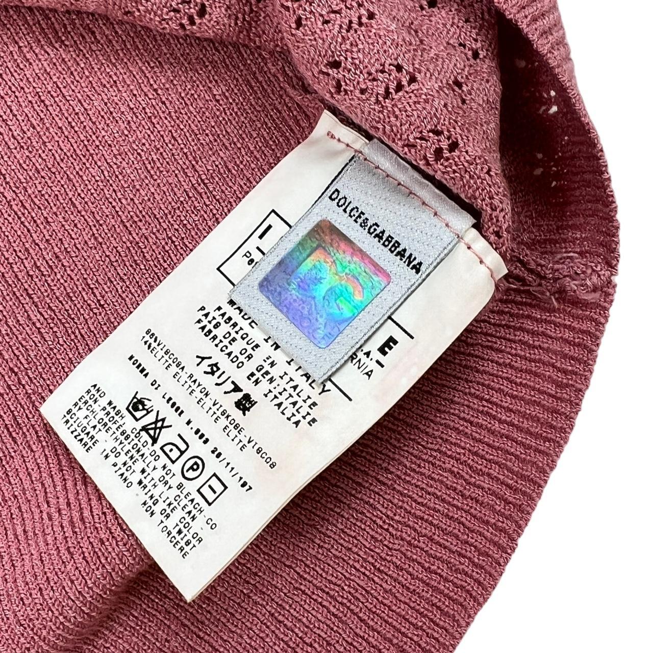 Dolce & Gabbana Pink Semi-Sheer Knit Tank Top - Outfit Repeater