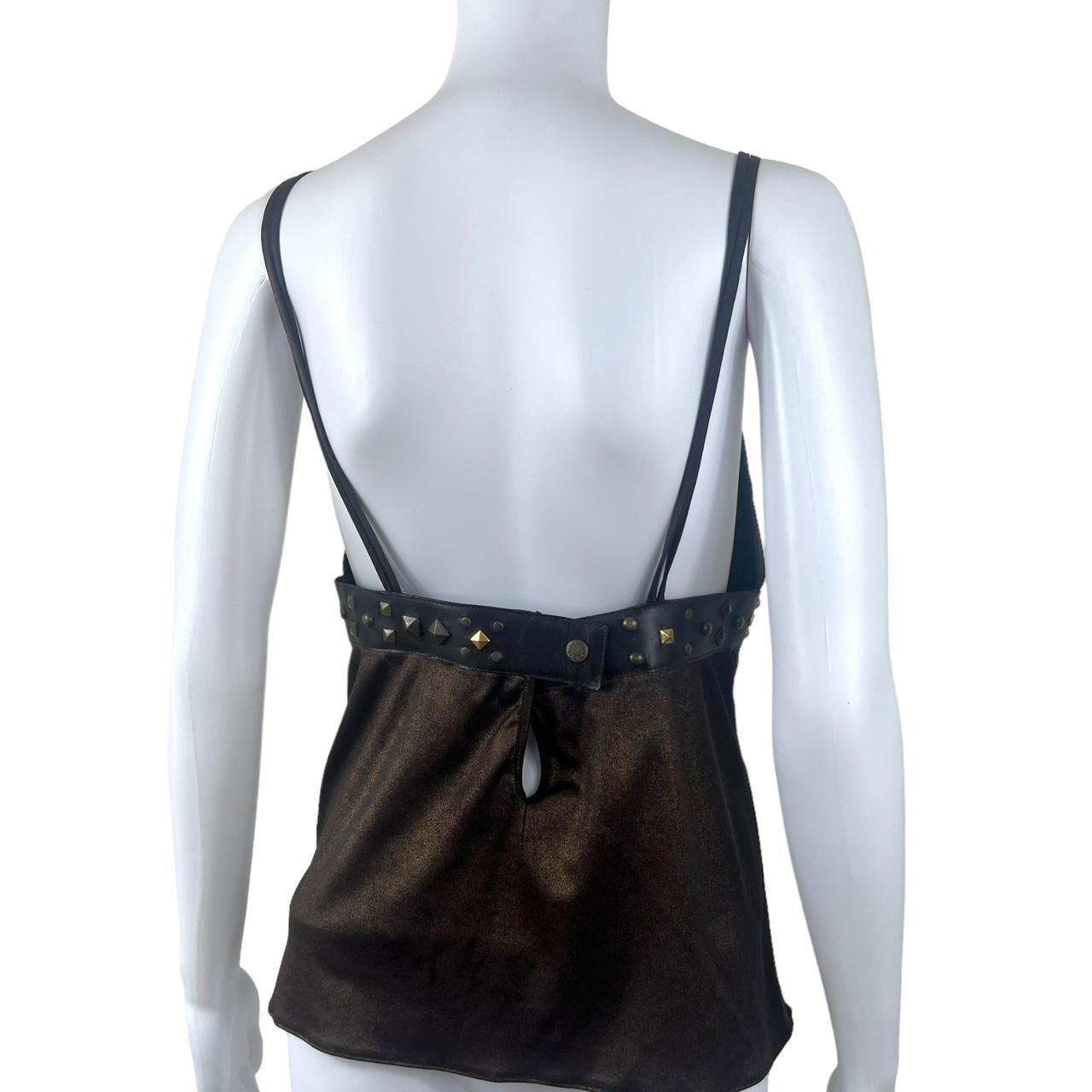 D&G Studded Faux Leather Cami Top - Outfit Repeater