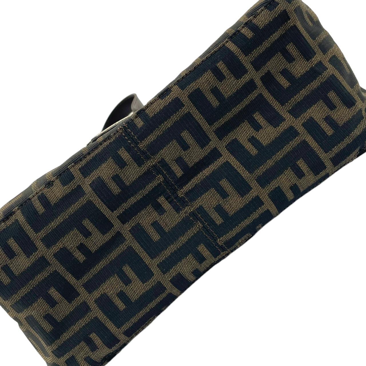Fendi Zucca Baguette Shoulder Bag Brown Monogram Canvas
