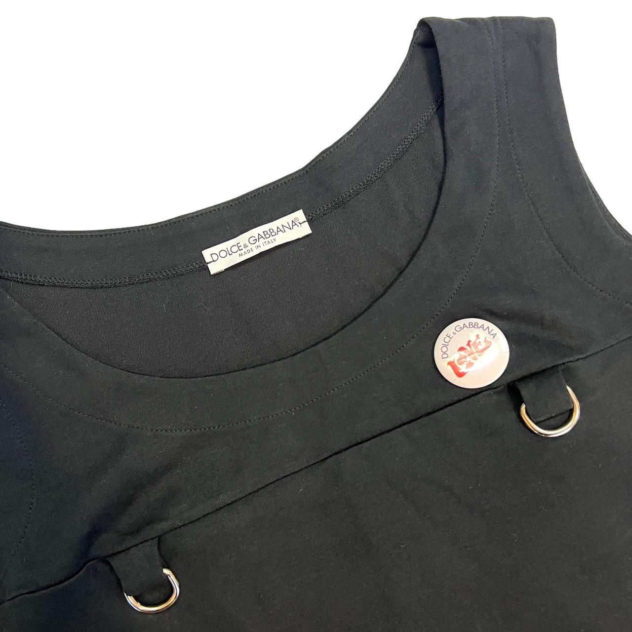 Dolce & Gabbana Black Embellished Tank Top