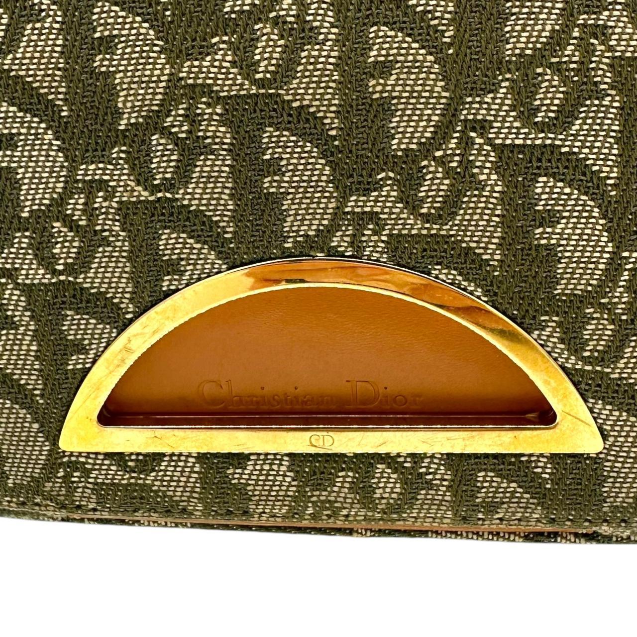 Christian Dior Green Monogram Shoulder Bag