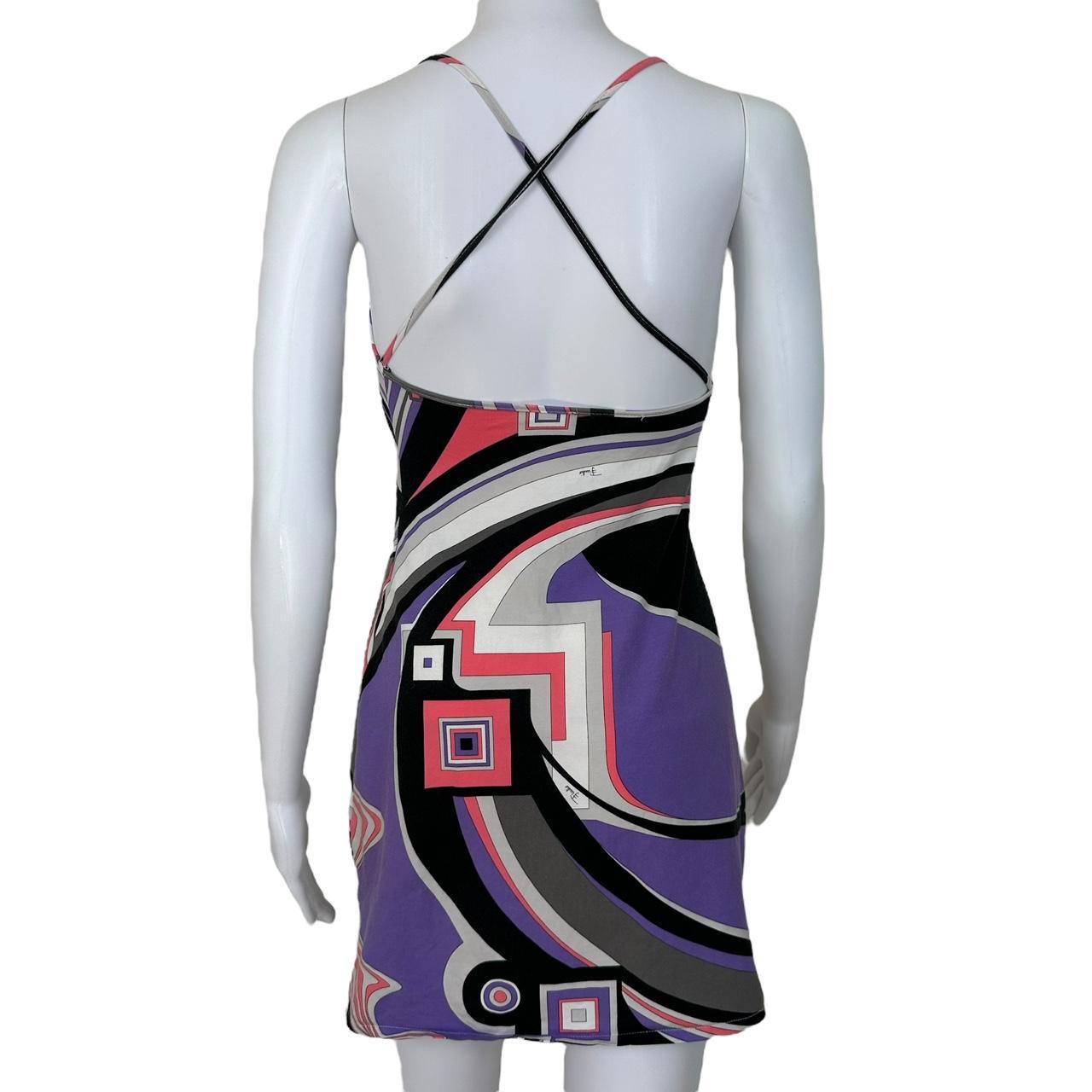 Emilio Pucci Purple Printed Mini Dress