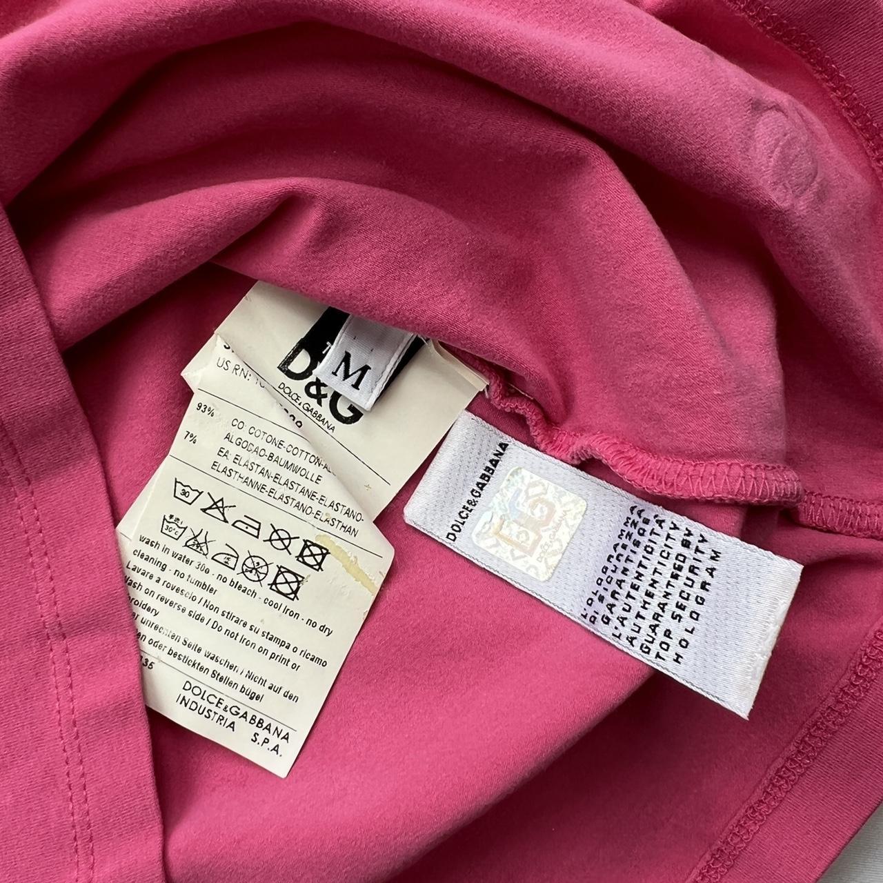 Dolce & Gabbana D&G Hot Pink Tank Top with Gold Buttons and Glitter Logo - Outfit Repeater