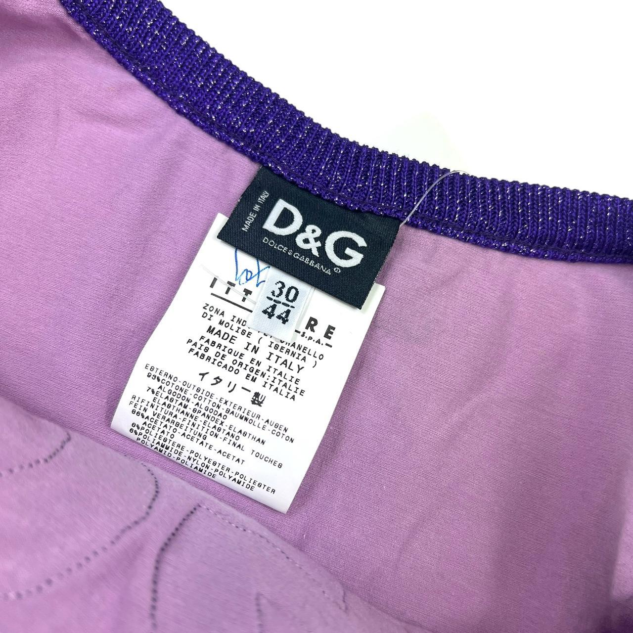 D&G Dolce & Gabbana Purple Sequin 54 Tank Top