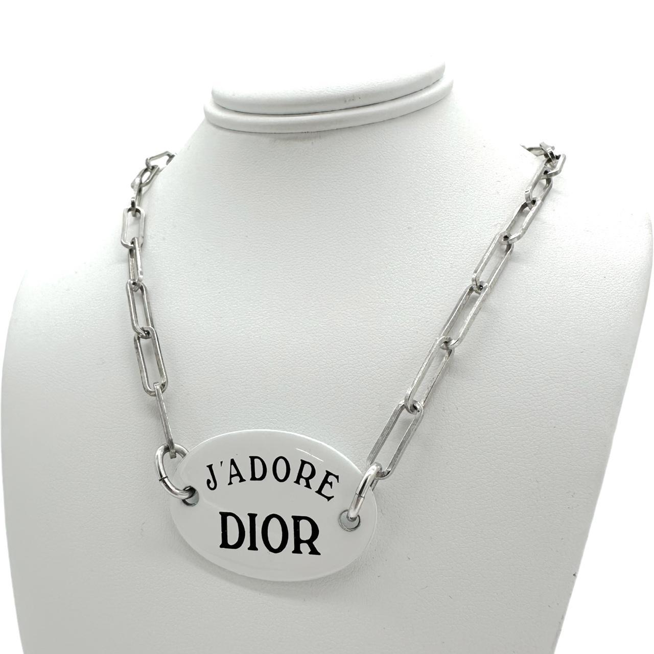 Christian Dior Silver J'Adore Dior Choker Necklace - Outfit Repeater
