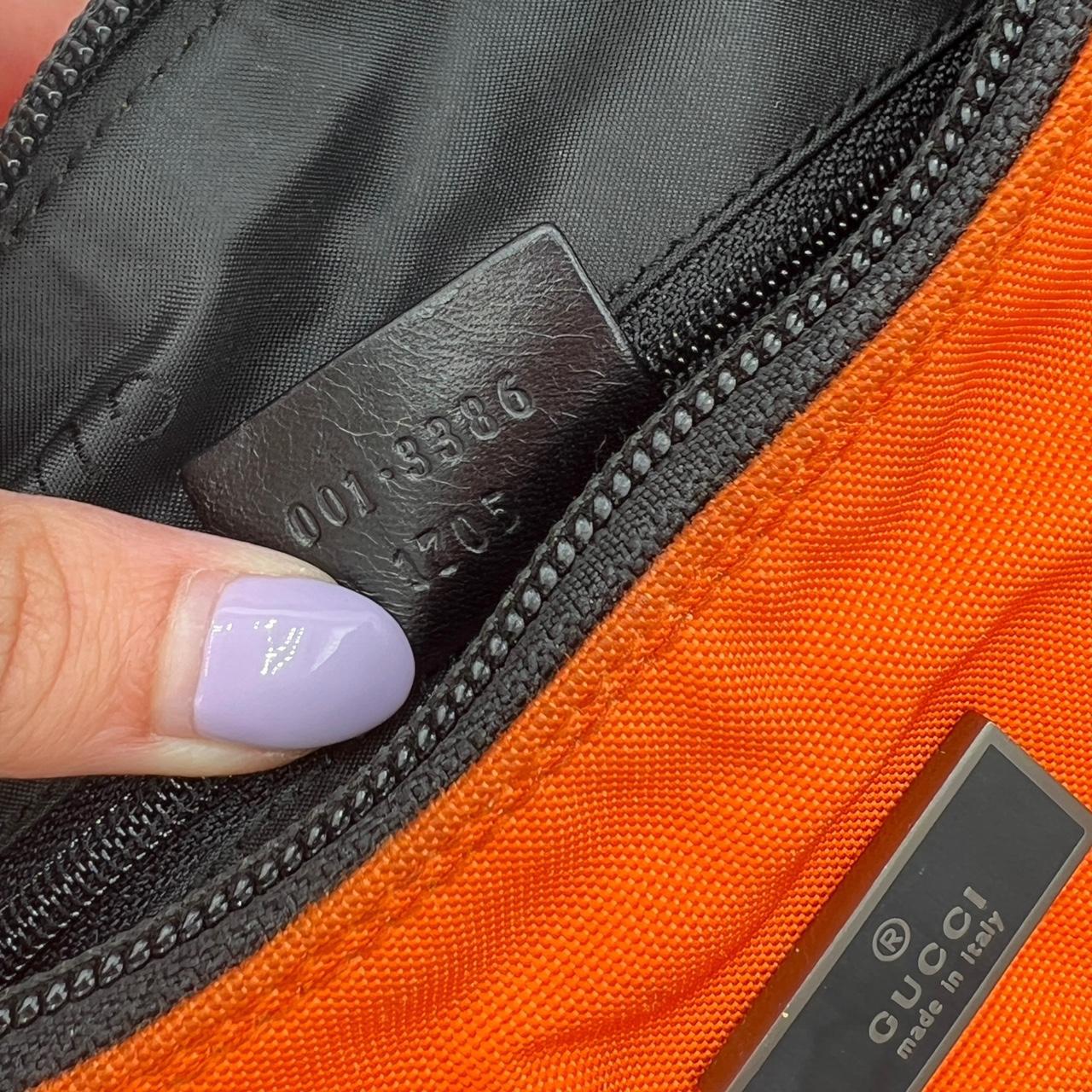 Gucci Bright Orange Nylon Shoulder Bag