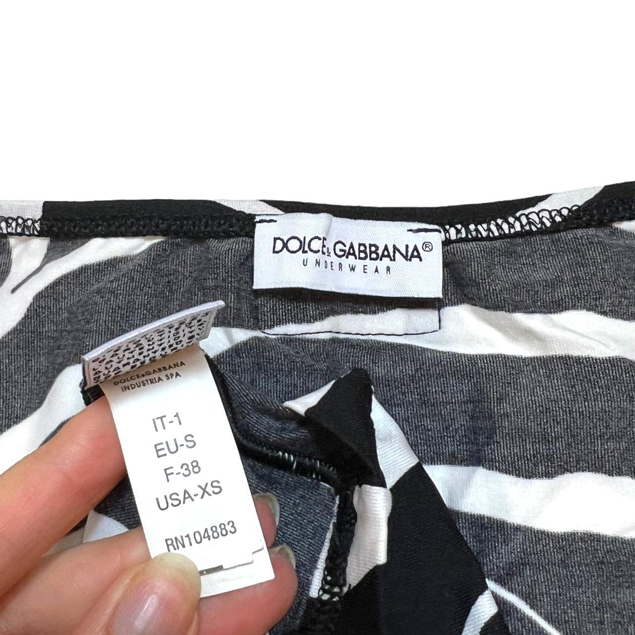 Dolce & Gabbana Underwear Zebra Printed T-Shirt