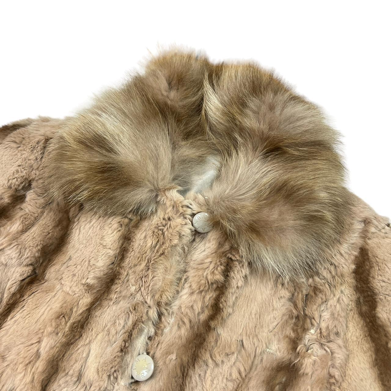 Balmain Tan and Brown Mixed Fur Coat - Outfit Repeater