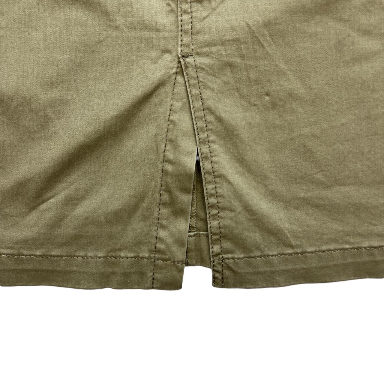 Burberry Blue Label Mid Length Khaki Colored Cargo Skirt