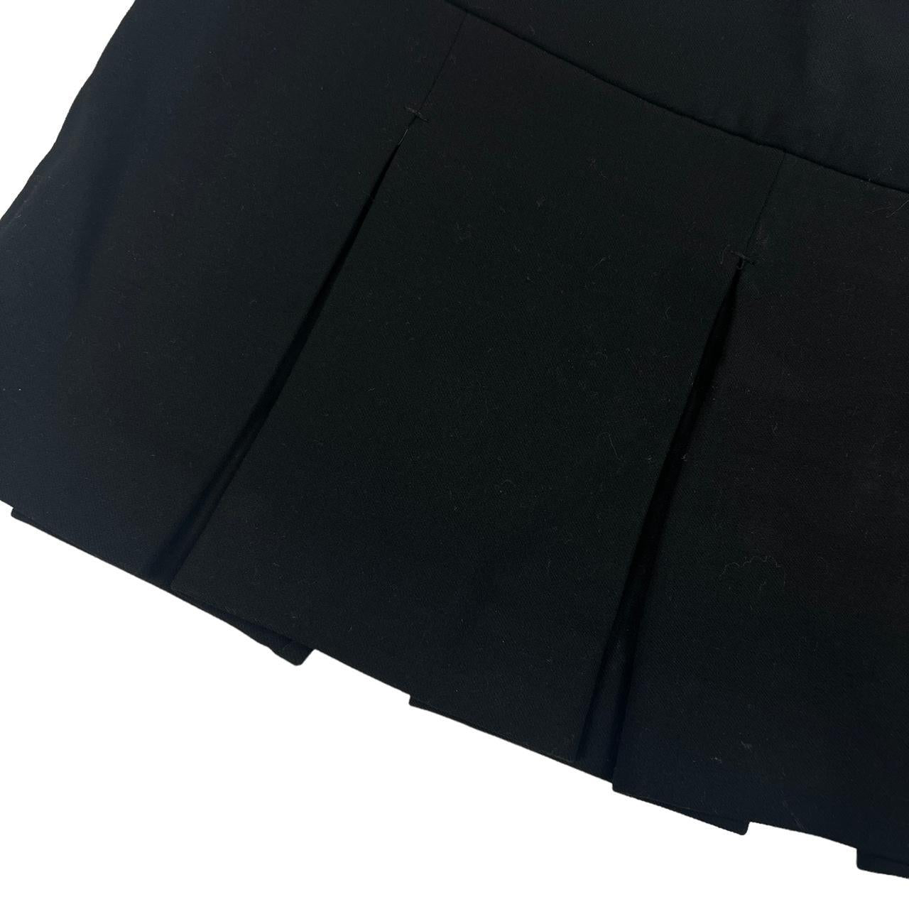 Miu Miu F/W 2010 Black Pleated Low Rise Mini Skirt - Outfit Repeater