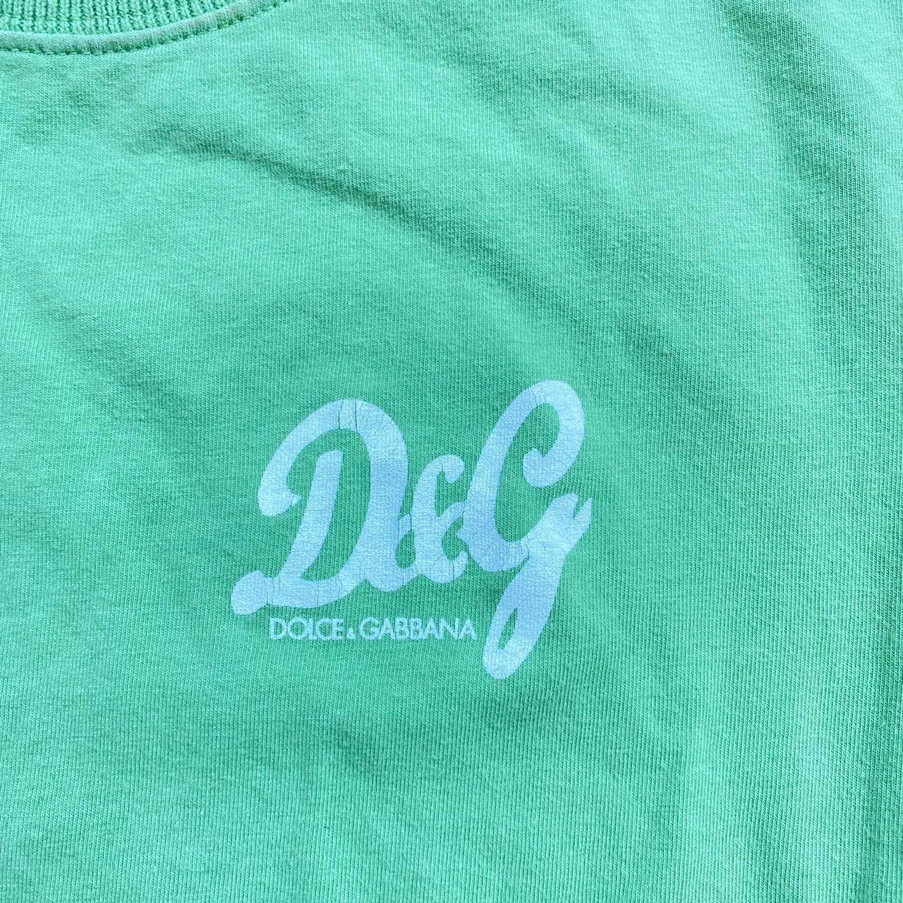 Dolce & Gabbana Green Logo Baby Tee T-Shirt - Outfit Repeater