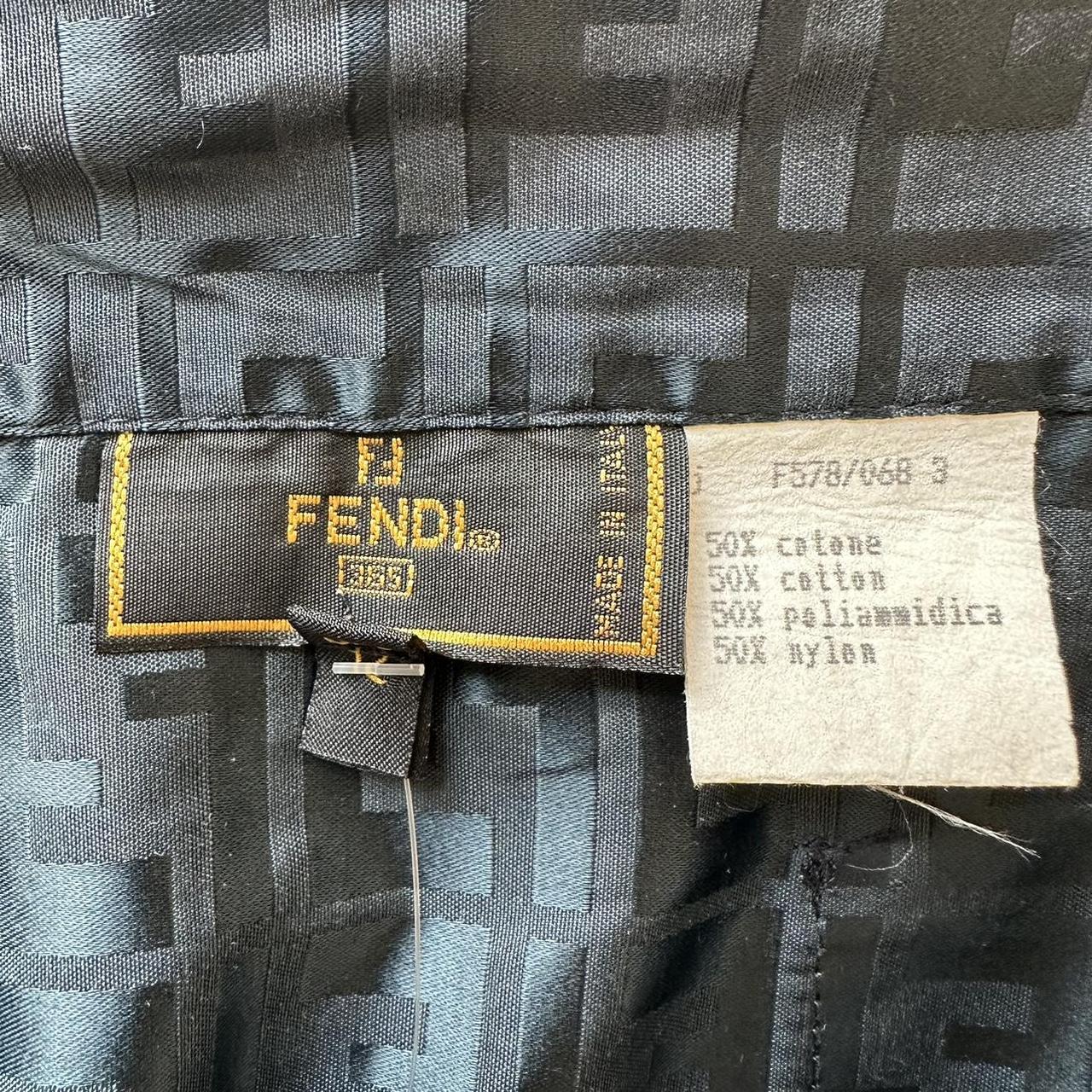 Fendi Navy Blue Zucca Monogram Midi Skirt - Outfit Repeater