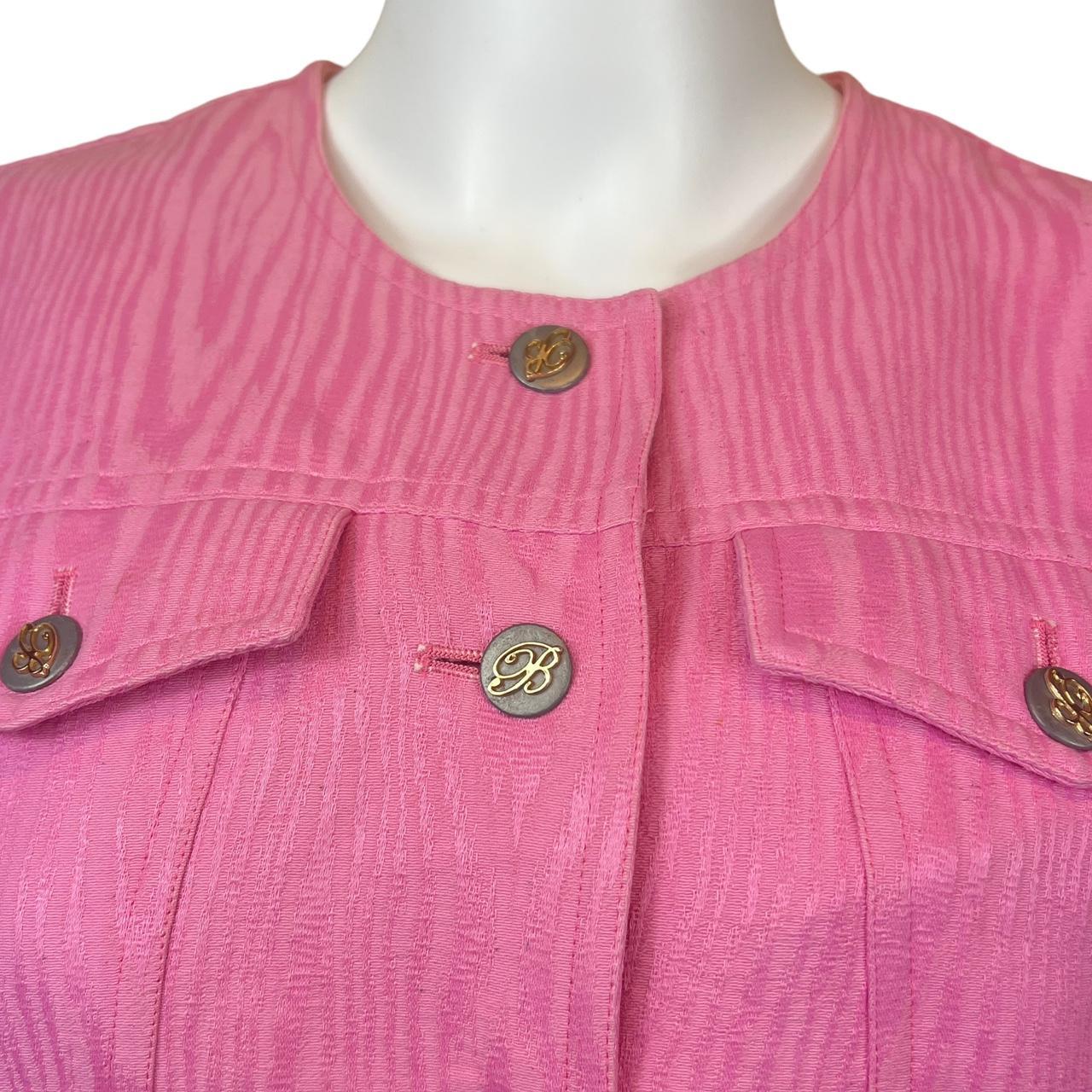Blumarine Pink Cropped Button Up Top - Outfit Repeater